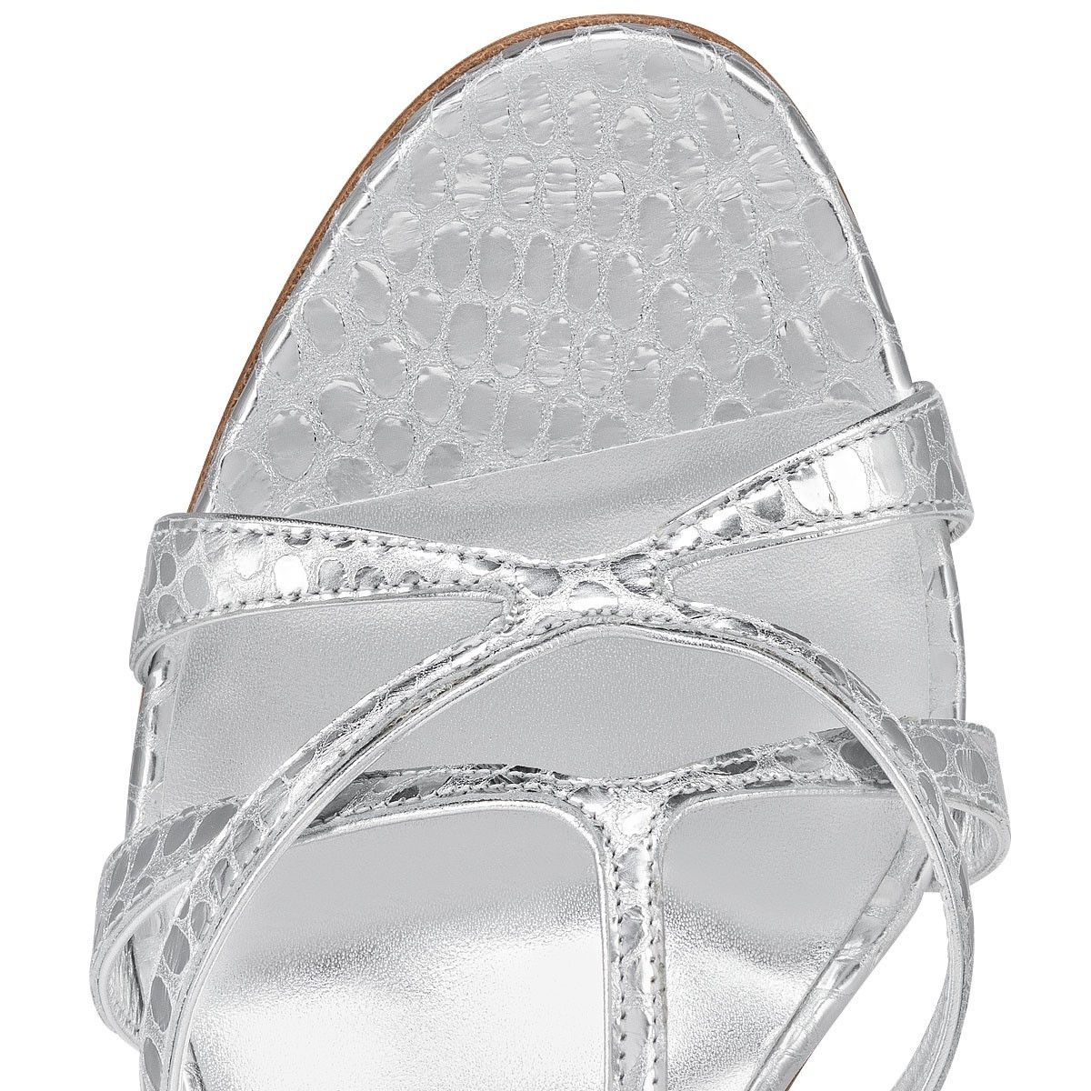 Christian Louboutin o1s1wg110125 Tangueva Sandals in Silver Size US 6 / IT 36 - 4 Thumbnail