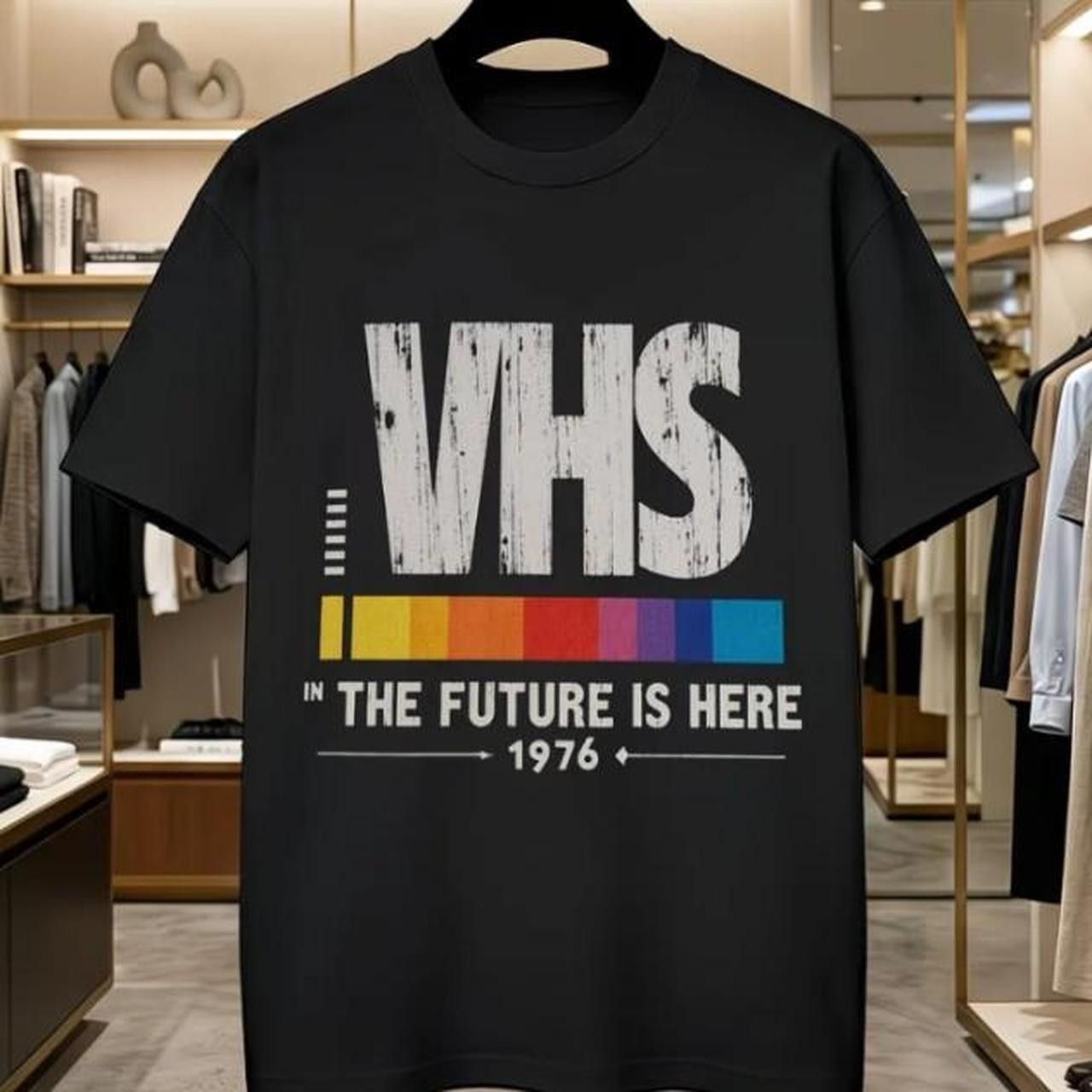 Other VHS In The Future Is Here black cotton t-shirt Size Large Size US L / EU 52-54 / 3 - 1 Thumbnail