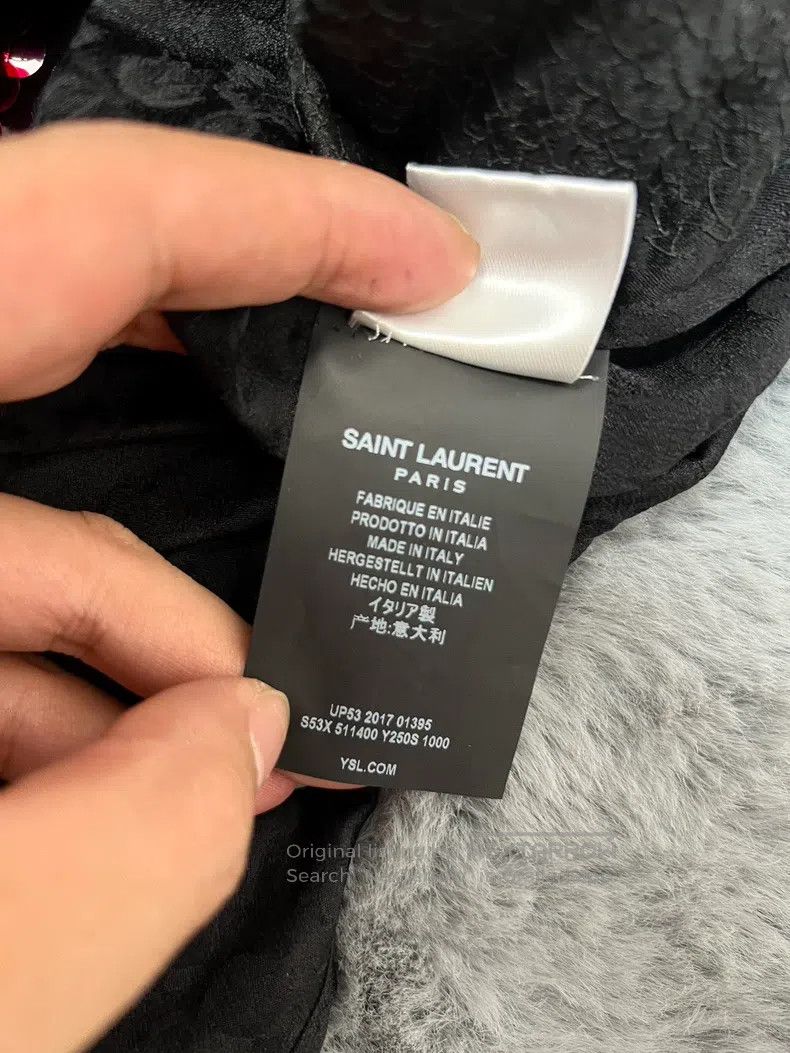 Saint Laurent Paris Saint Laurent Paris Garnet Gradient Sequin-embellished Bla Size XS / US 0-2 / IT 36-38 - 7 Thumbnail