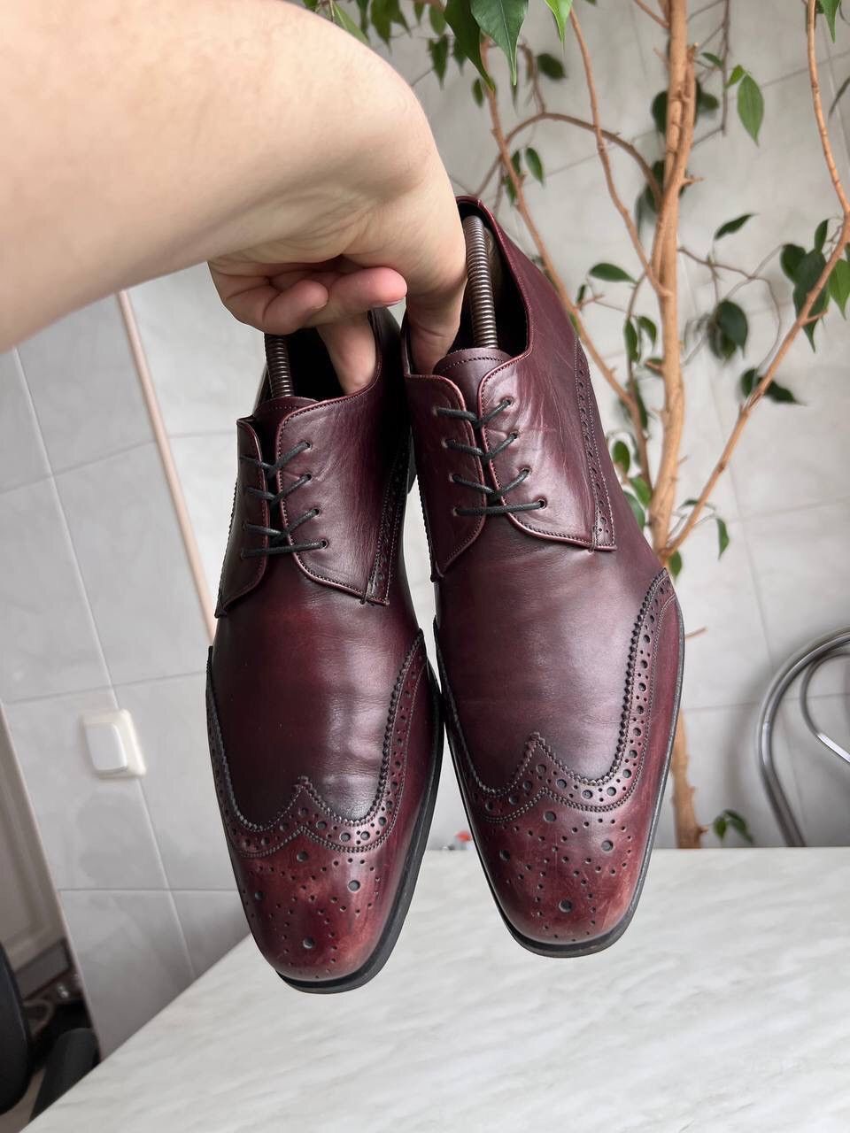 Prada × Vintage PRADA Brogue Oxfords Vintage y2k luxury grunge archive Size US 9 / EU 42 - 16 Thumbnail