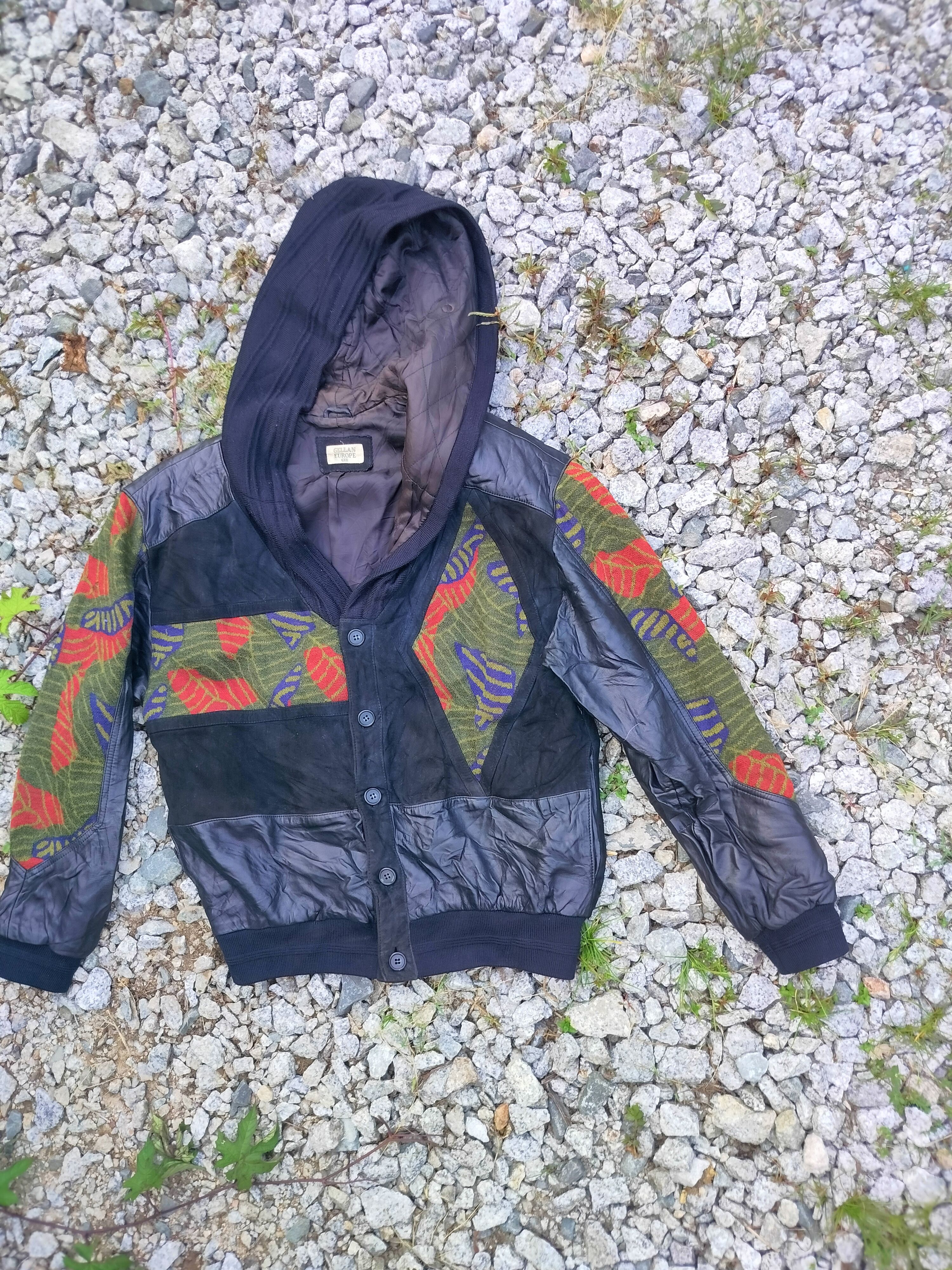 Other GELLAN EUROPE NAVAJO HOODIE BUTTON UP LEATHER JACKET Size US M / EU 48-50 / 2 - 2 Thumbnail