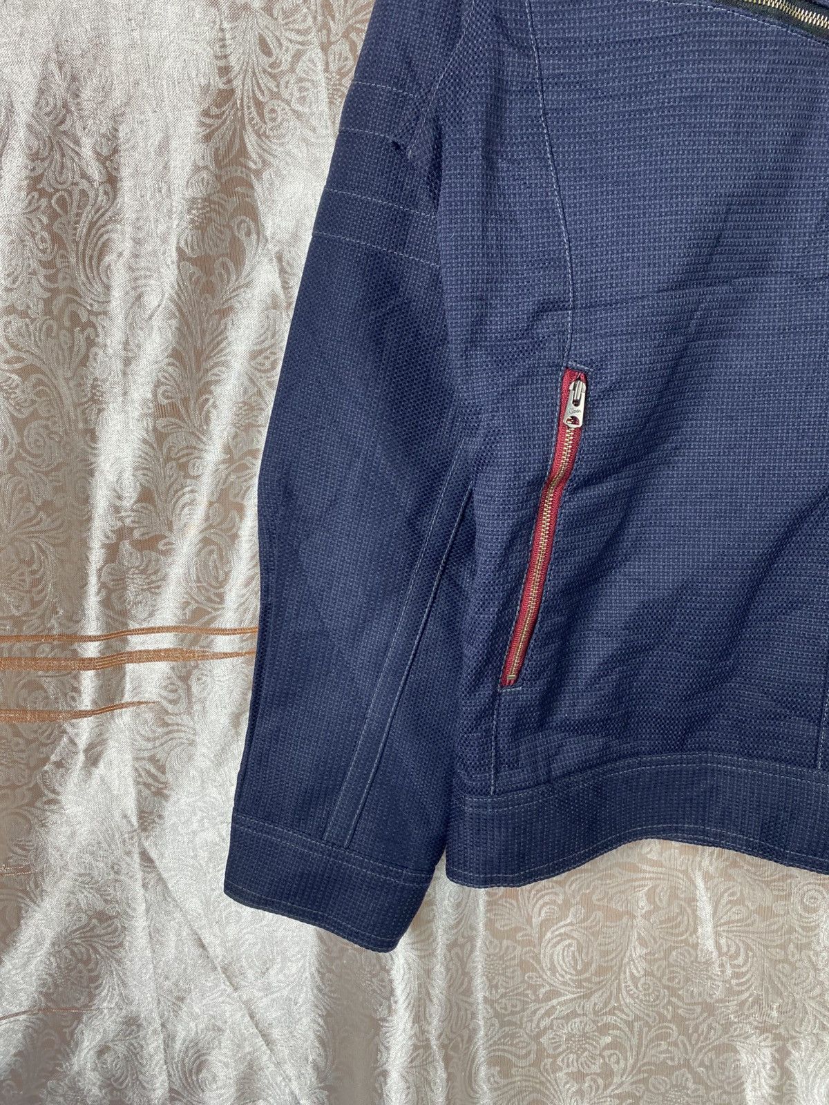 Japanese Brand Jawin EARTH Navy Utility Workwear Full Zip Textured Fabric Size US L / EU 52-54 / 3 - 7 Thumbnail