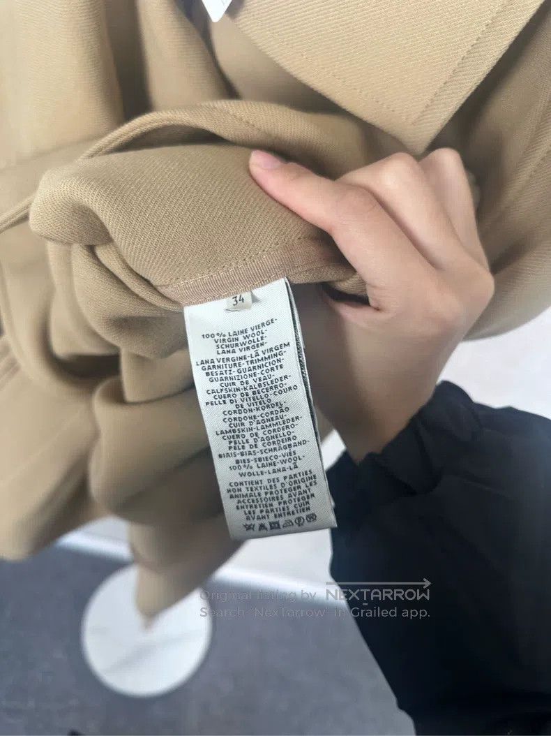 Other Hermes Khaki Short Windbreaker Jacket Size XXS / US 00 / IT 34 - 4 Thumbnail