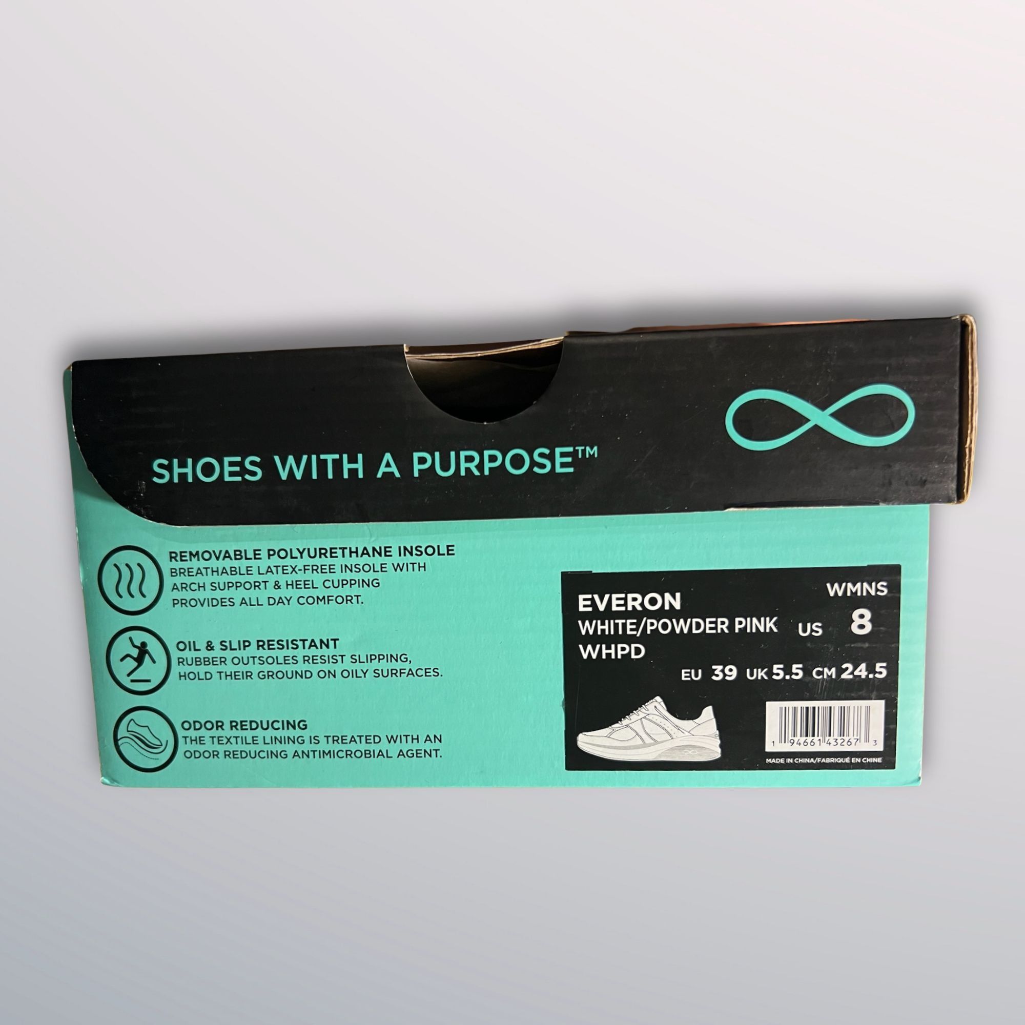 Other Infinity Everon Womens Sneakers Size 8 White & Powder Pink S Size US 8 / IT 38 - 6 Thumbnail
