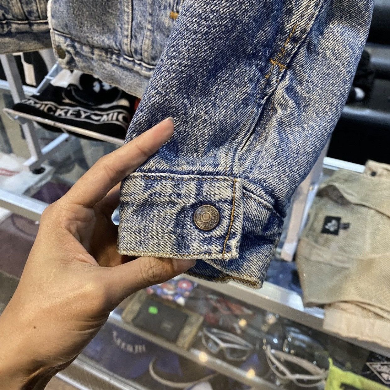 Levi's 90's Levi's Vintage blue denim sherpa jacket Made in USA Size US M / EU 48-50 / 2 - 13 Thumbnail