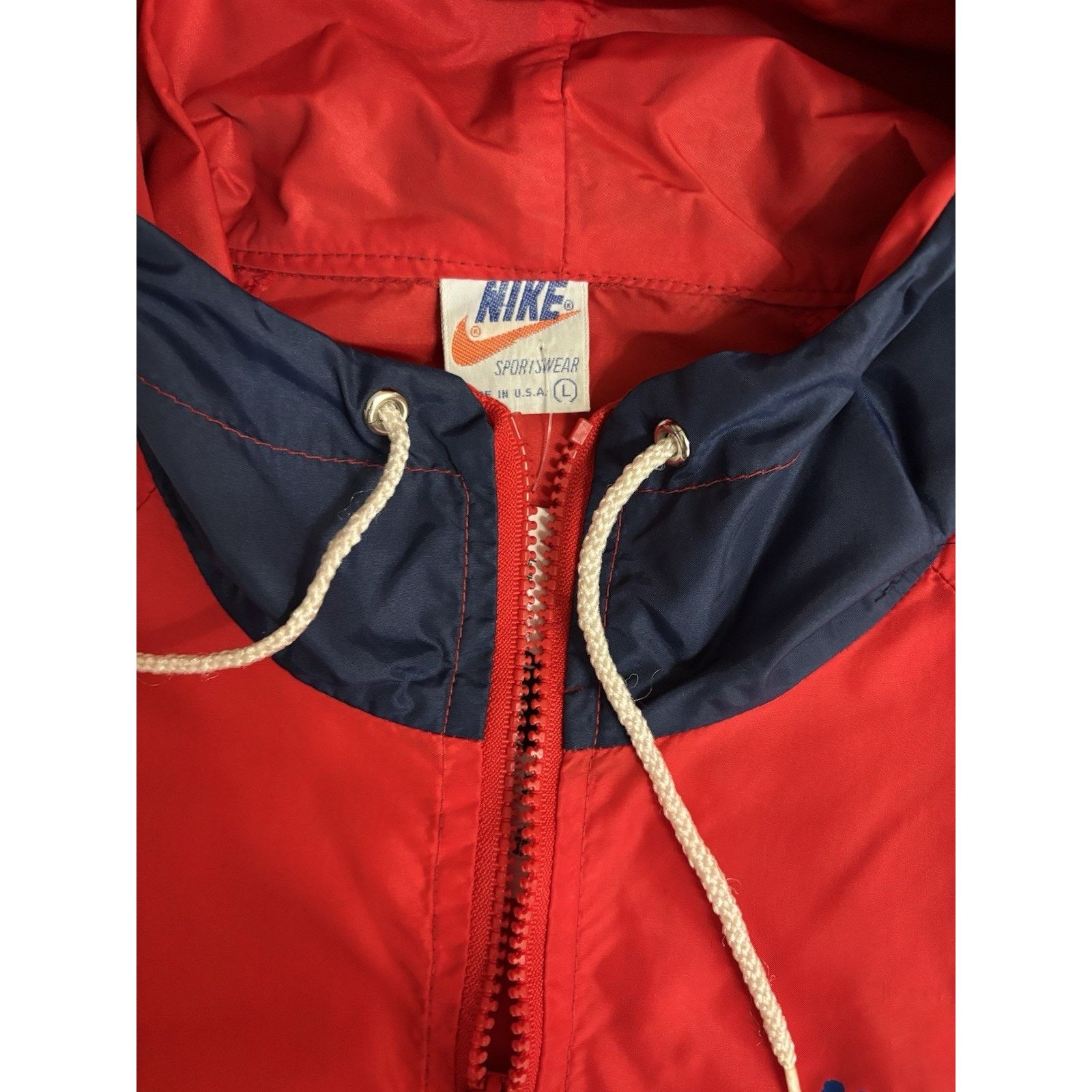 Nike Vintage 70's 80s Mens Nike Full Zip Track Windbreaker USA L Size US L / EU 52-54 / 3 - 4 Thumbnail