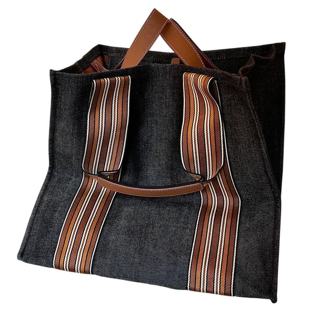 Loro Piana Loro Piana NWT Denim The Suitcase Stripe Small Cube Size ONE SIZE - 2 Thumbnail