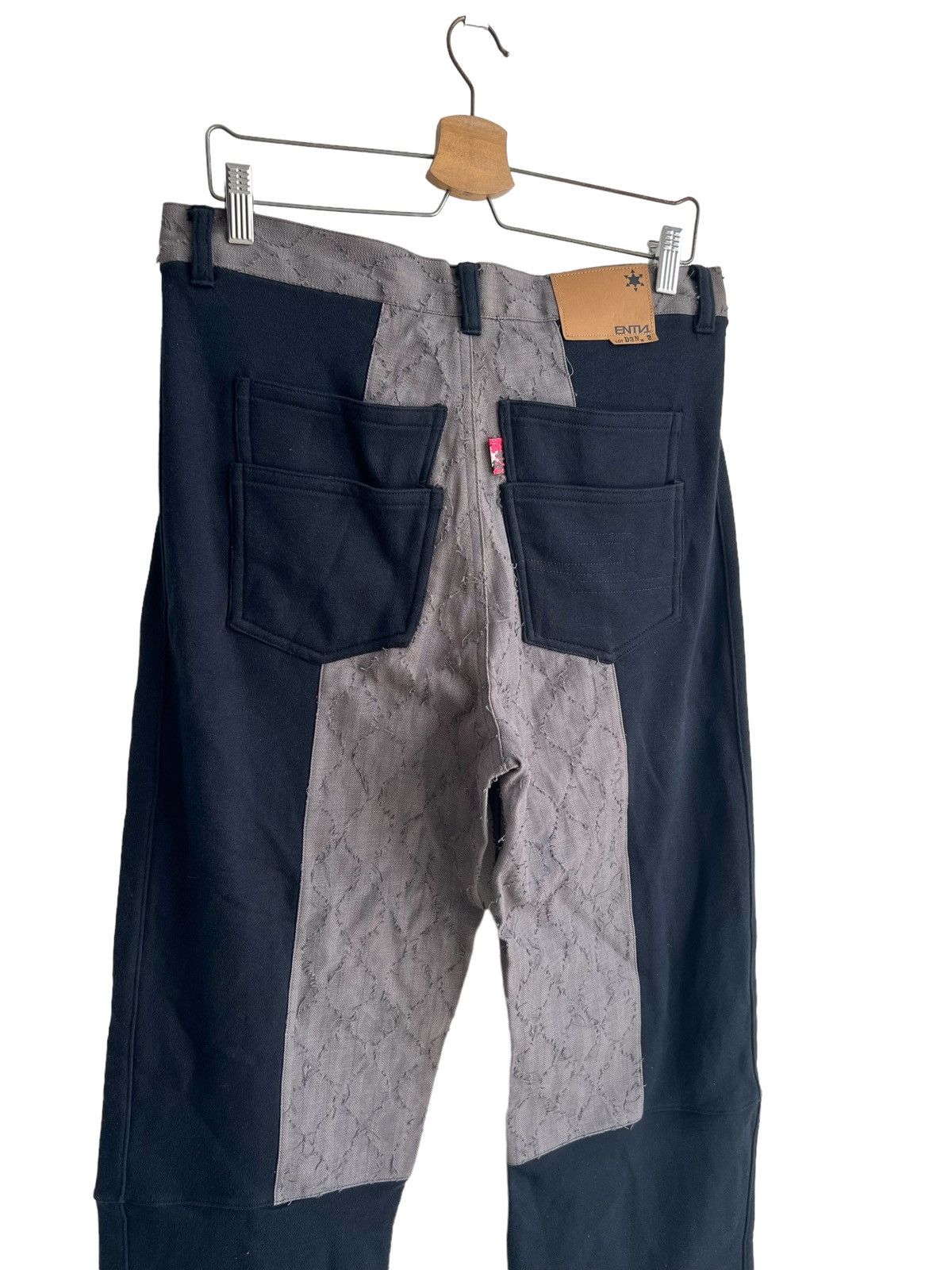 FDMTL Crazy Sashiko Stitch Boro Patchwork Hybrid Baggy Jeans Denim Size US 34 / EU 50 - 4 Thumbnail