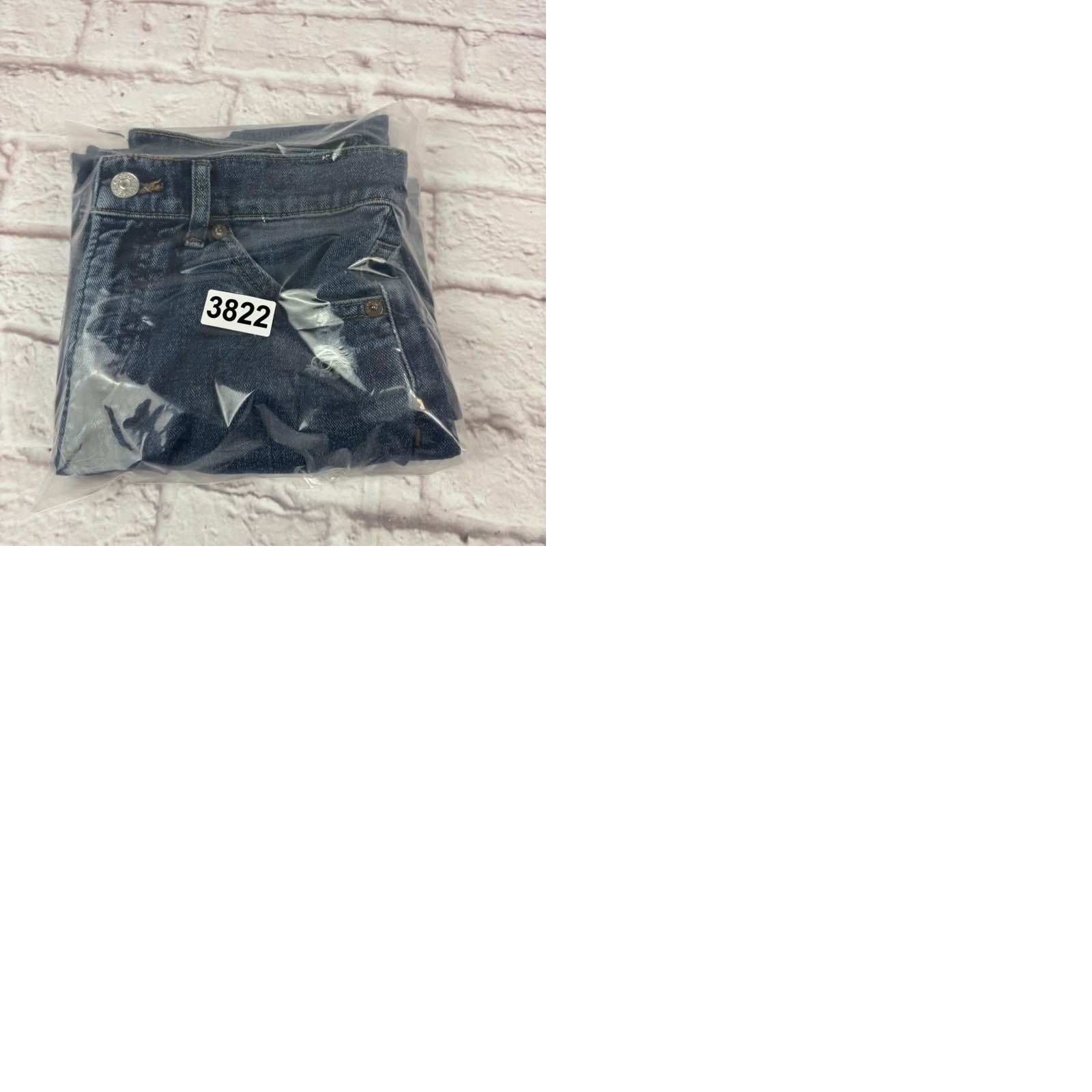 Express Express Jeans Womens Slim Super High Rise Medium Wash 28x27 Denim Distressed Pockets Zip Floats Size 25" / US 0 / IT 36 - 10 Thumbnail