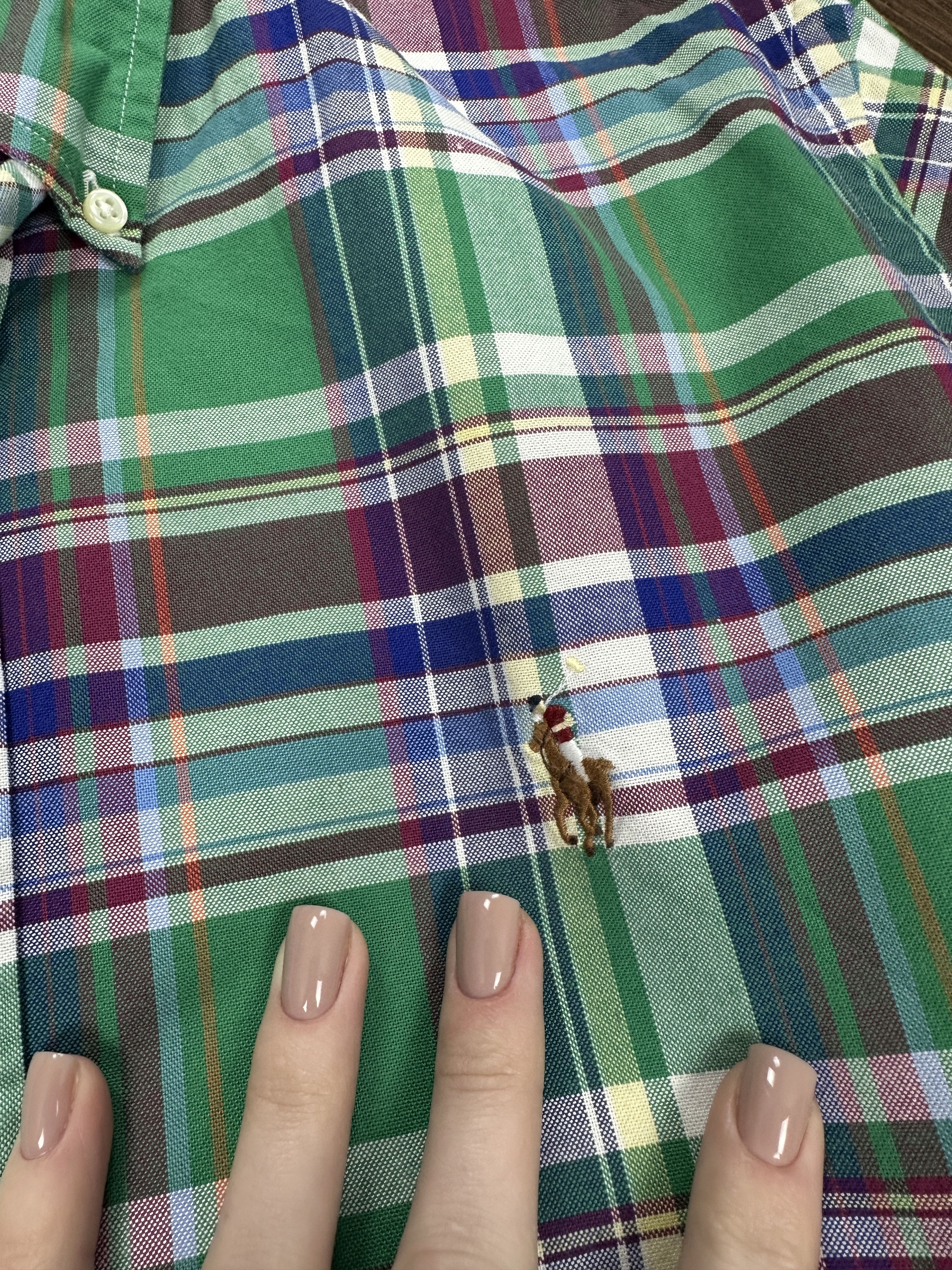 Polo Ralph Lauren × Ralph Lauren Polo Ralph Lauren Vintage Long Sleeve Check Shirt Size US L / EU 52-54 / 3 - 3 Thumbnail