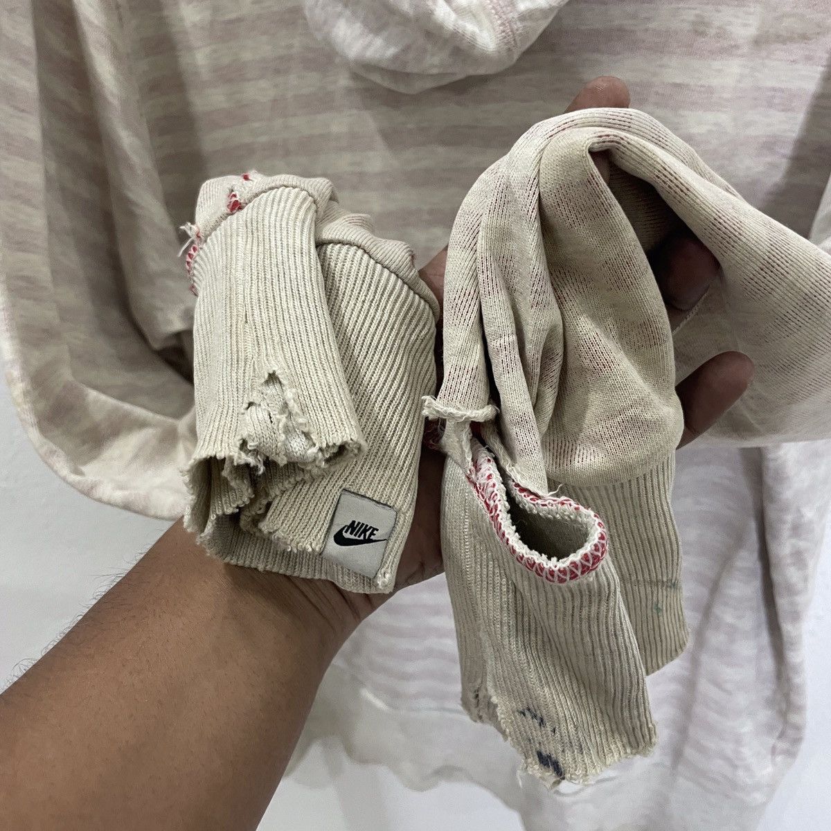 Nike × Vintage Vintage Y2k Nike Sportwear Distressed Zipper Hoodies Size US L / EU 52-54 / 3 - 10 Thumbnail
