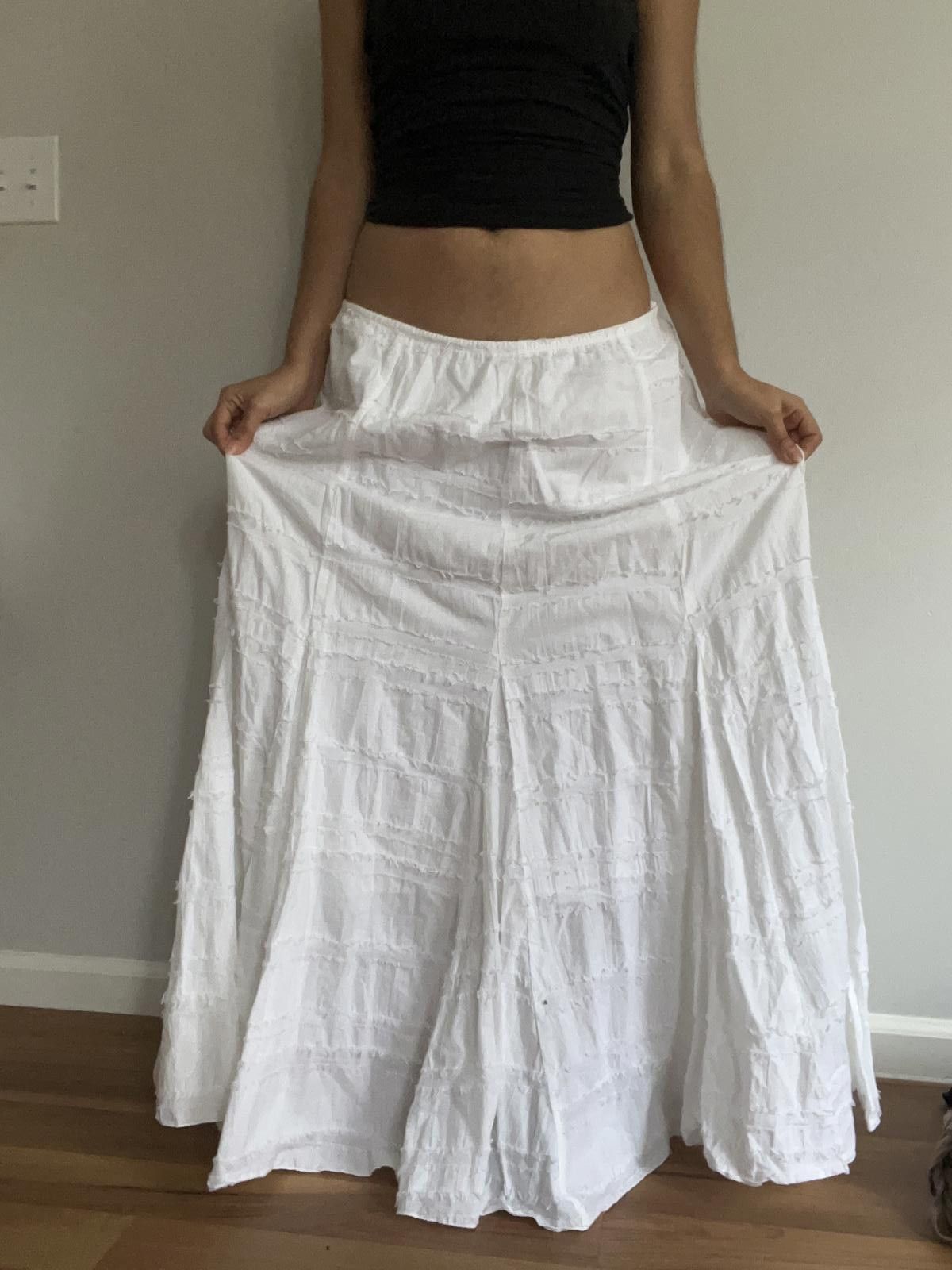 Other Women’s low rise white cotton skirt Size 40" / US 18 - 4 Thumbnail