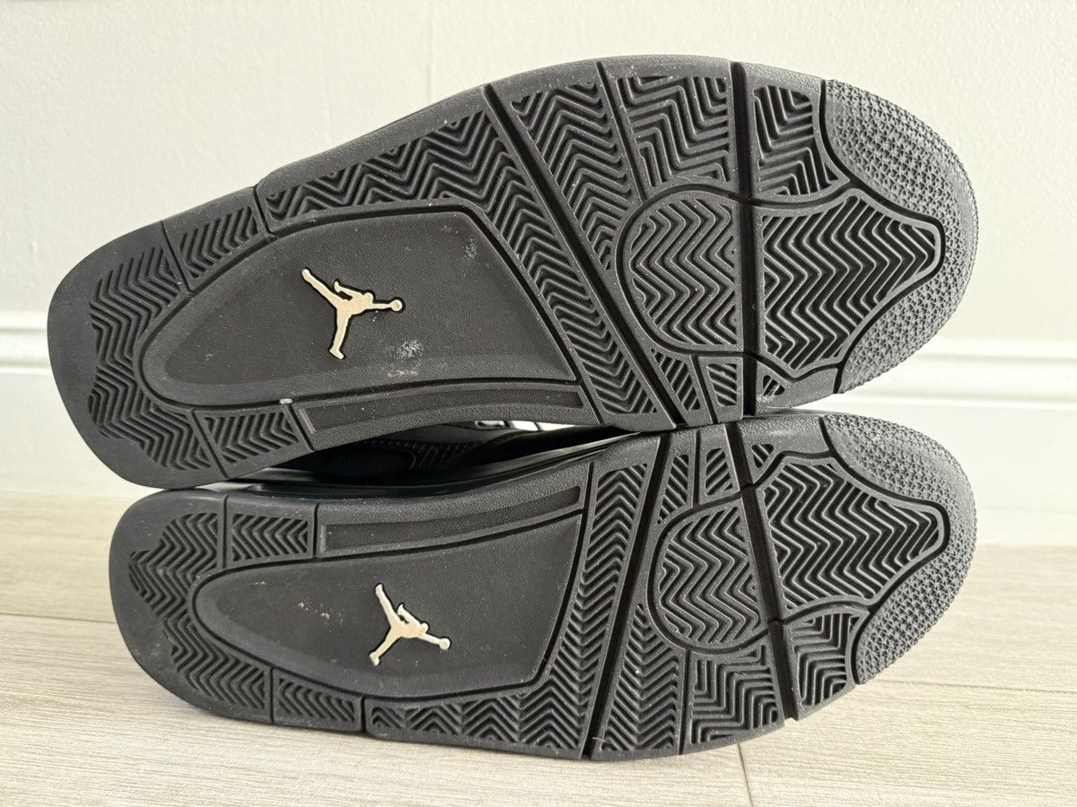 Jordan Brand Men's Air Jordan 4 RM Black Cat Black White Size 12 Used Size US 12 / EU 45 - 7 Thumbnail