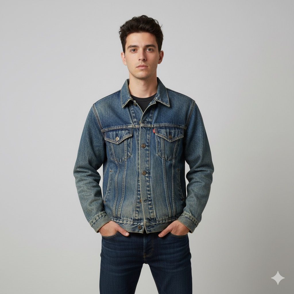 Japanese Brand Vintage Efuction Edwin Denim Jacket Size US M / EU 48-50 / 2 - 1 Thumbnail