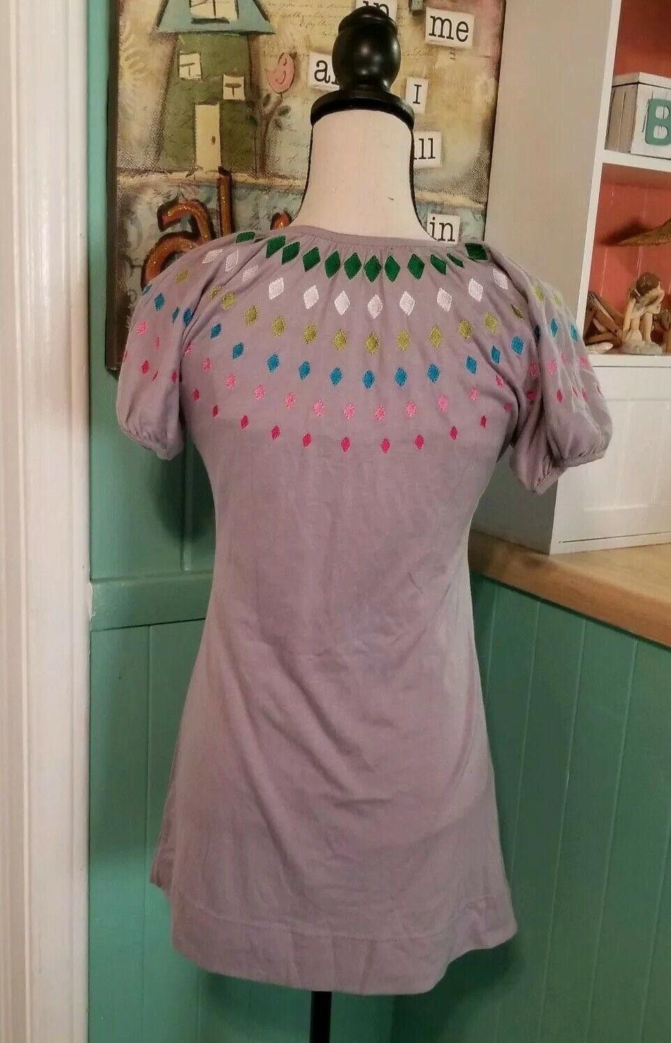Forever 21 Forever 21 Top Size Small V Neck Grey Long Stretch Size S / US 4 / IT 40 - 3 Thumbnail