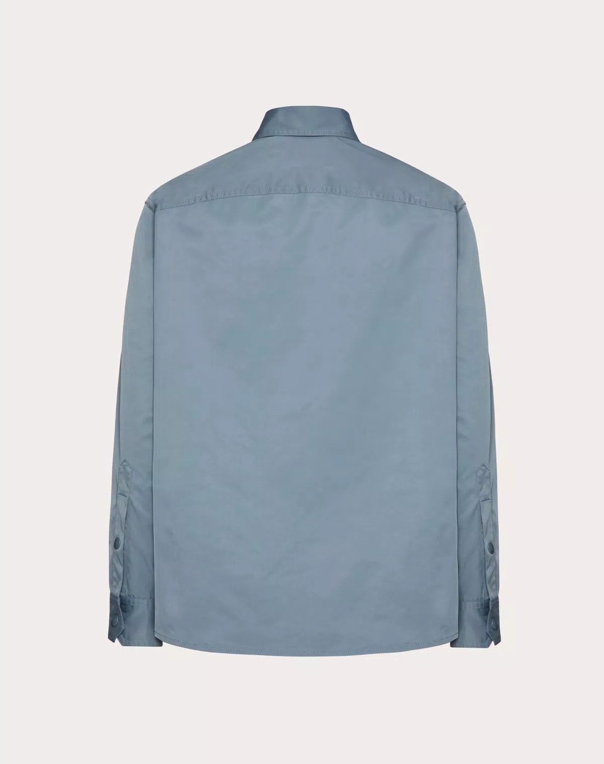 Valentino oc11z0725 Nylon Shirt Jacket With Patch Vlogo in Dusty Blue Size US L / EU 52-54 / 3 - 2 Thumbnail
