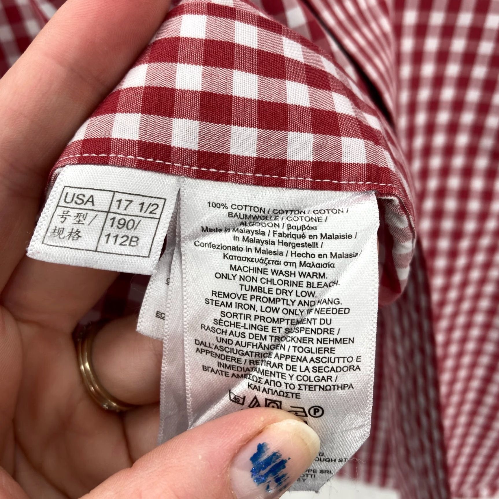Brooks Brothers Brooks Brothers 1818 Madison Button Up Shirt Mens 17.5-34 Red Check Plaid Supima Size US XXL / EU 58 / 5 - 5 Thumbnail