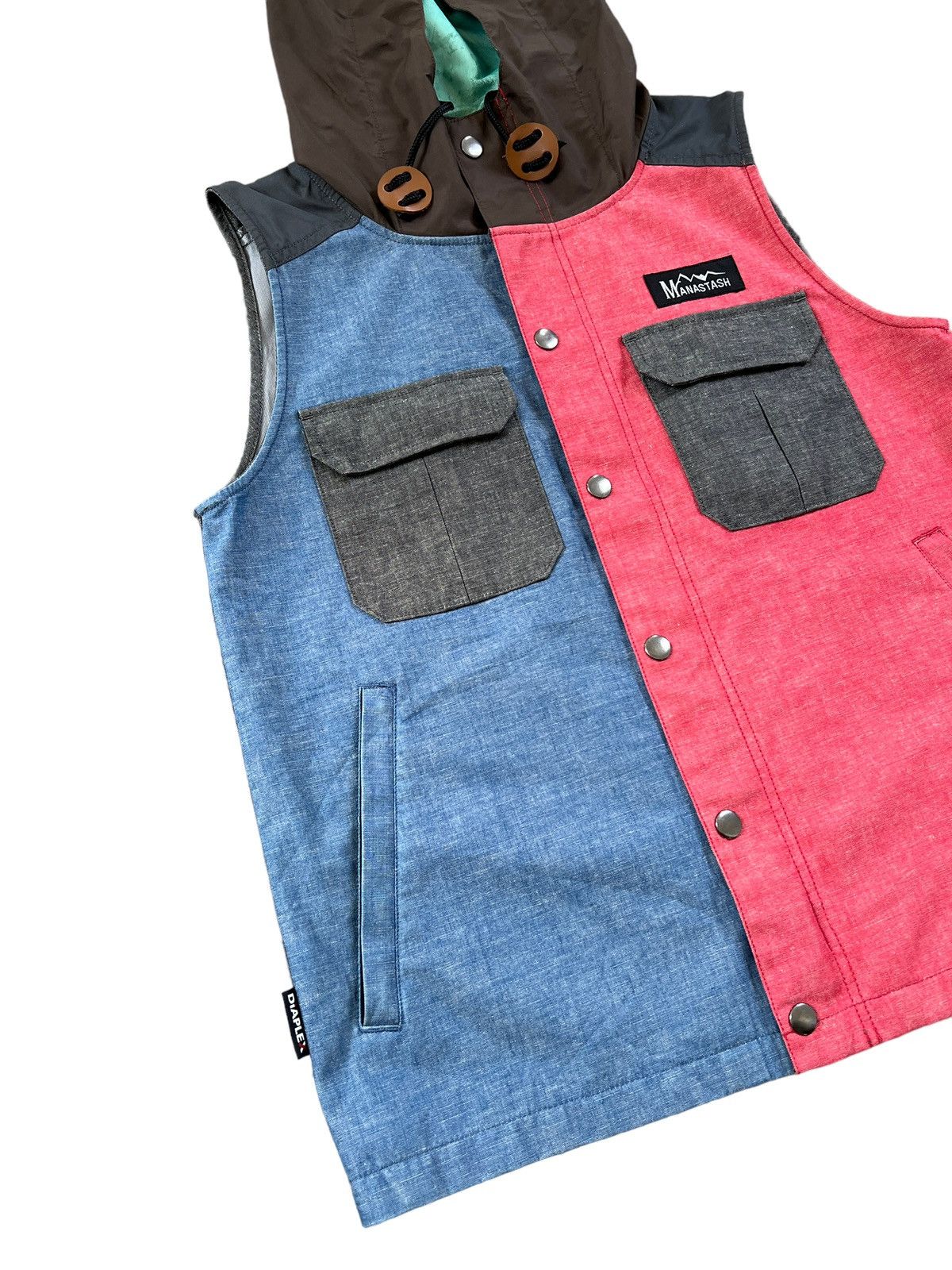 Manastash Manastash Multicolor Hooded Vest Size US S / EU 44-46 / 1 - 5 Thumbnail