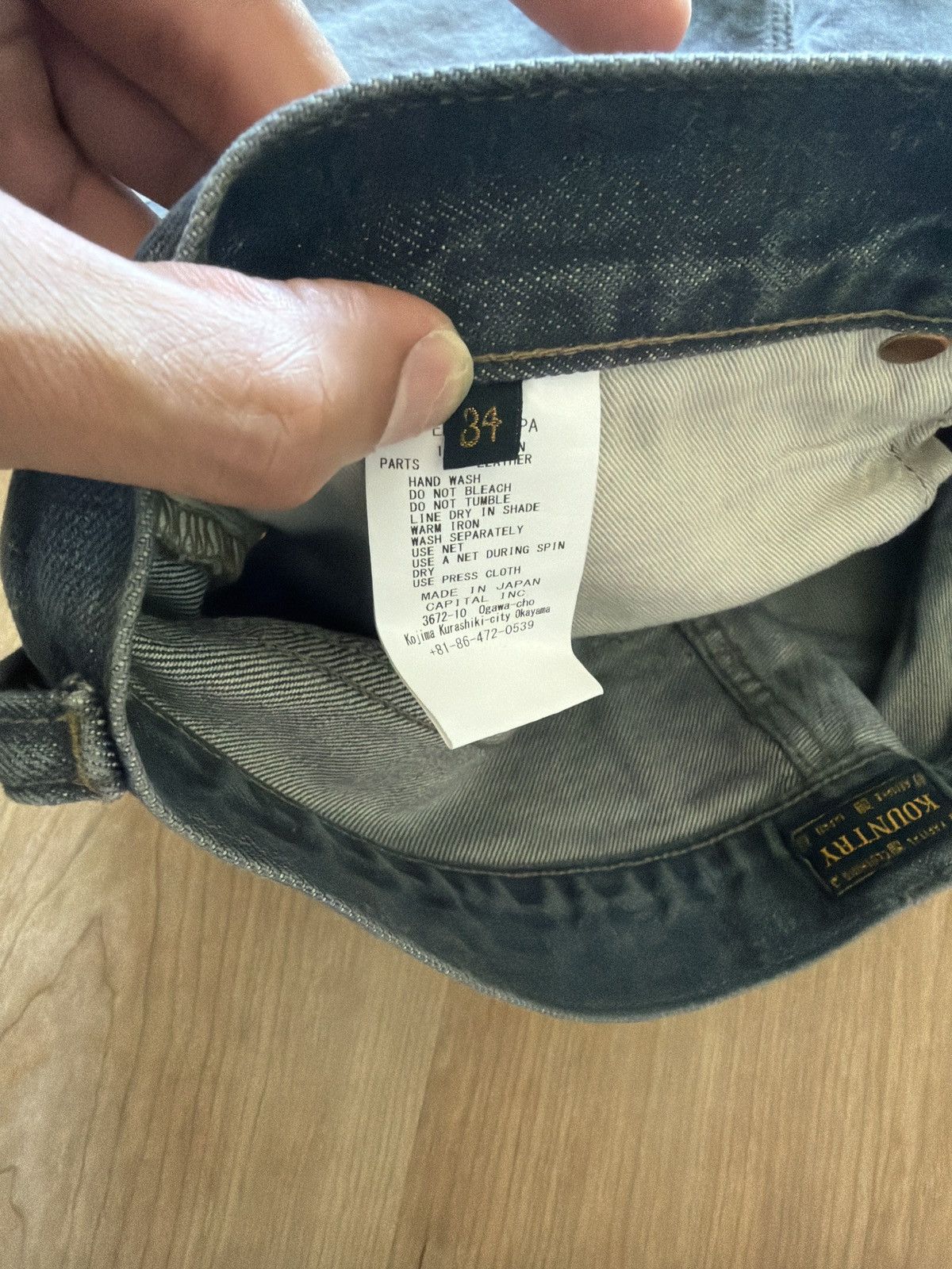 Kapital Kapital Bone Black Denim Shorts Size US 34 / EU 50 - 5 Thumbnail