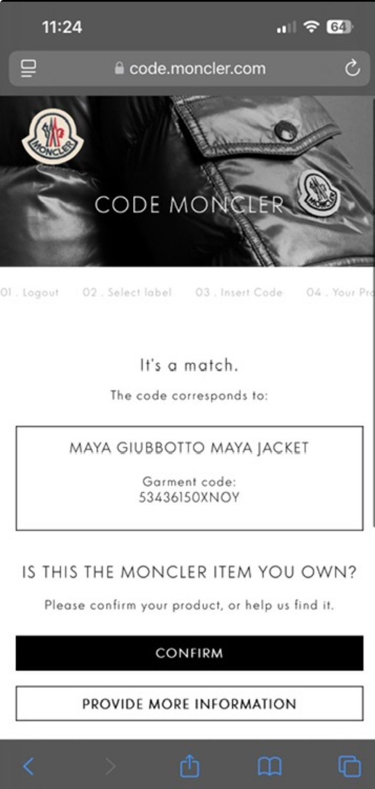 Moncler 🔵 Moncler Navy Maya Hooded Down Jacket (Size 1) Size US S / EU 44-46 / 1 - 17 Thumbnail