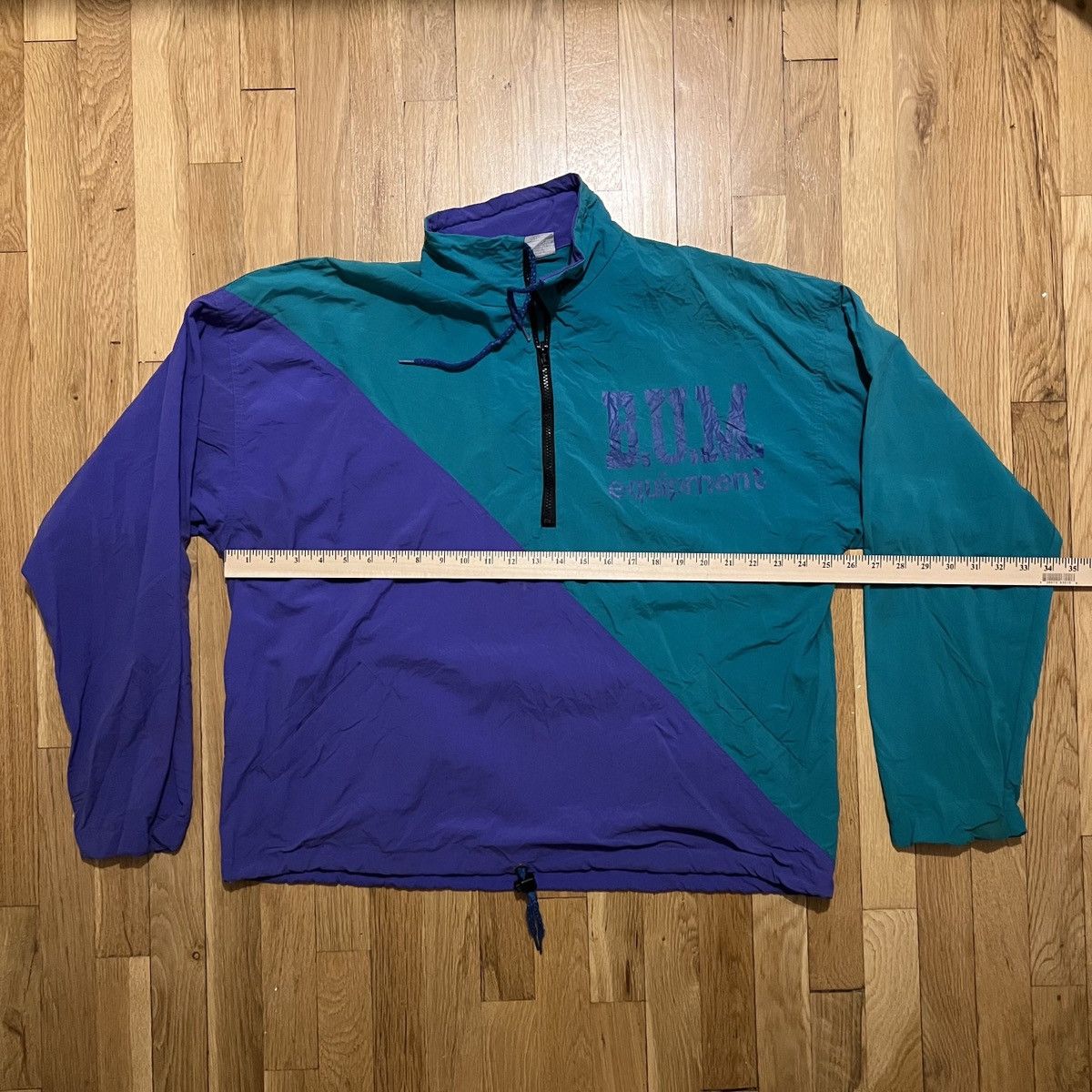 B.U.M Equipment Vintage BUM Equipment 1/4 Zip Jacket Mens XL Teal Purple Size US XL / EU 56 / 4 - 5 Thumbnail