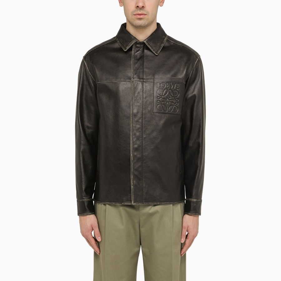 image of Loewe O1D2Blof0424 Logo Jacket In Black, Men's (Size Small)