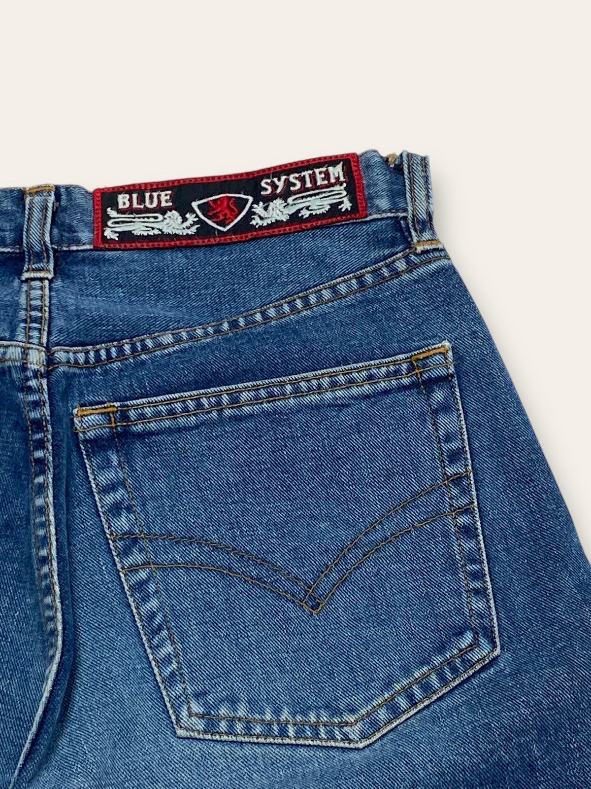 Jean Vintage BLUE SYSTEM Blue Denim Jeans Made In Italy Size 27" / US 4 / IT 40 - 9 Thumbnail