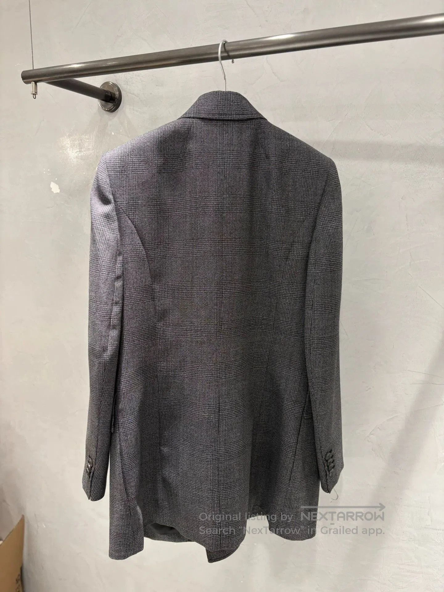 Balenciaga Balenciaga Gray Plaid Hourglass Blazer. Size US S / EU 44-46 / 1 - 3 Thumbnail