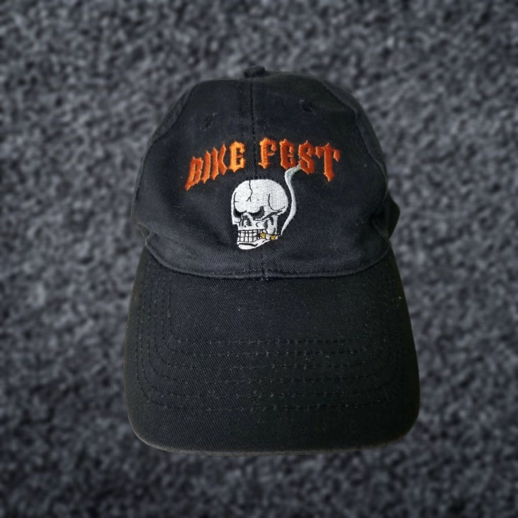 Vintage VINTAGE Unbranded Cap Baseball Hat Bike Rally Ybor City Black Adjustable Cotton Canvas - Mens/Womens Size ONE SIZE - 1 Thumbnail