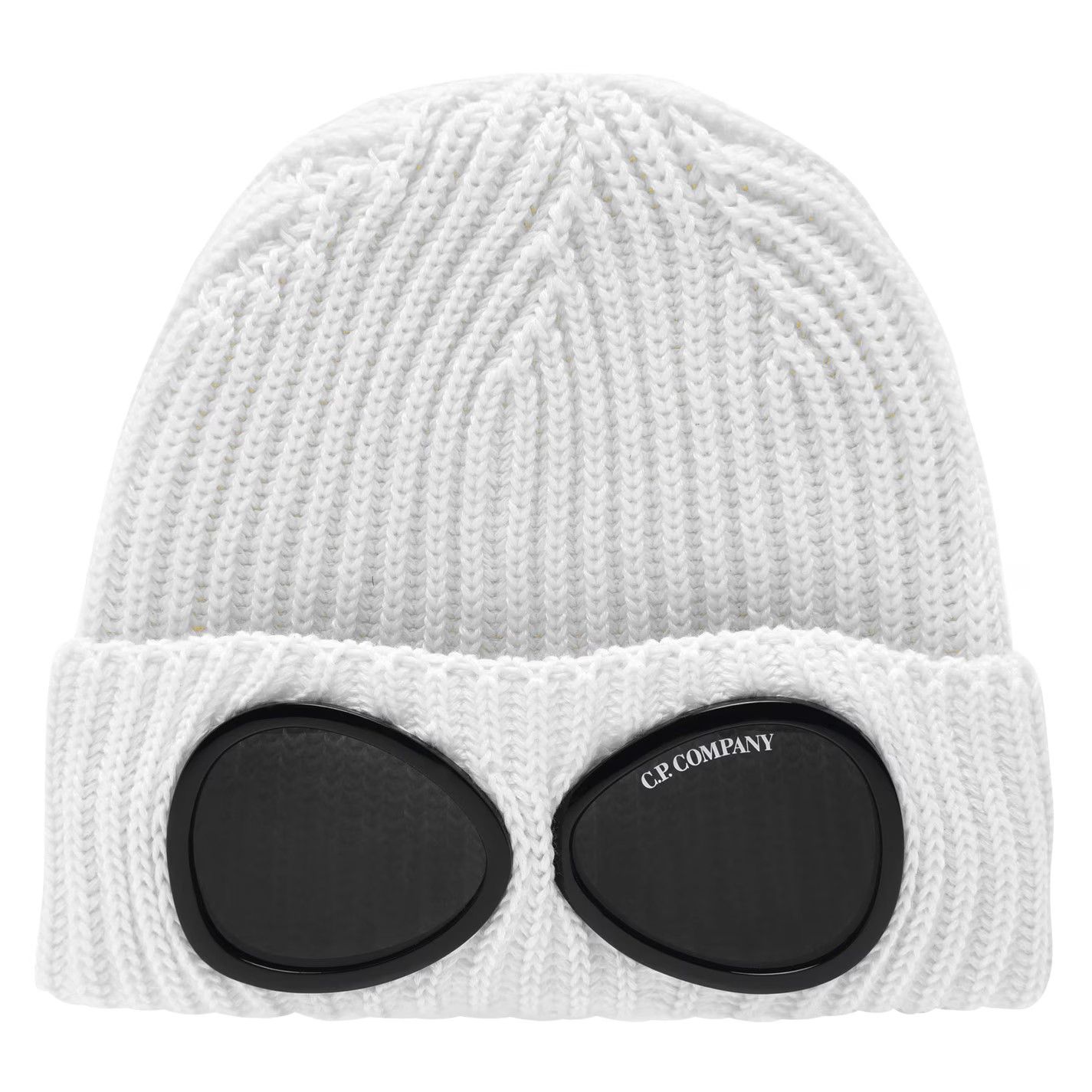 C.P. Company o1g2r1mq0426 Size: OS / Goggle Beanie Hat / Cap in White Size ONE SIZE - 1 Thumbnail