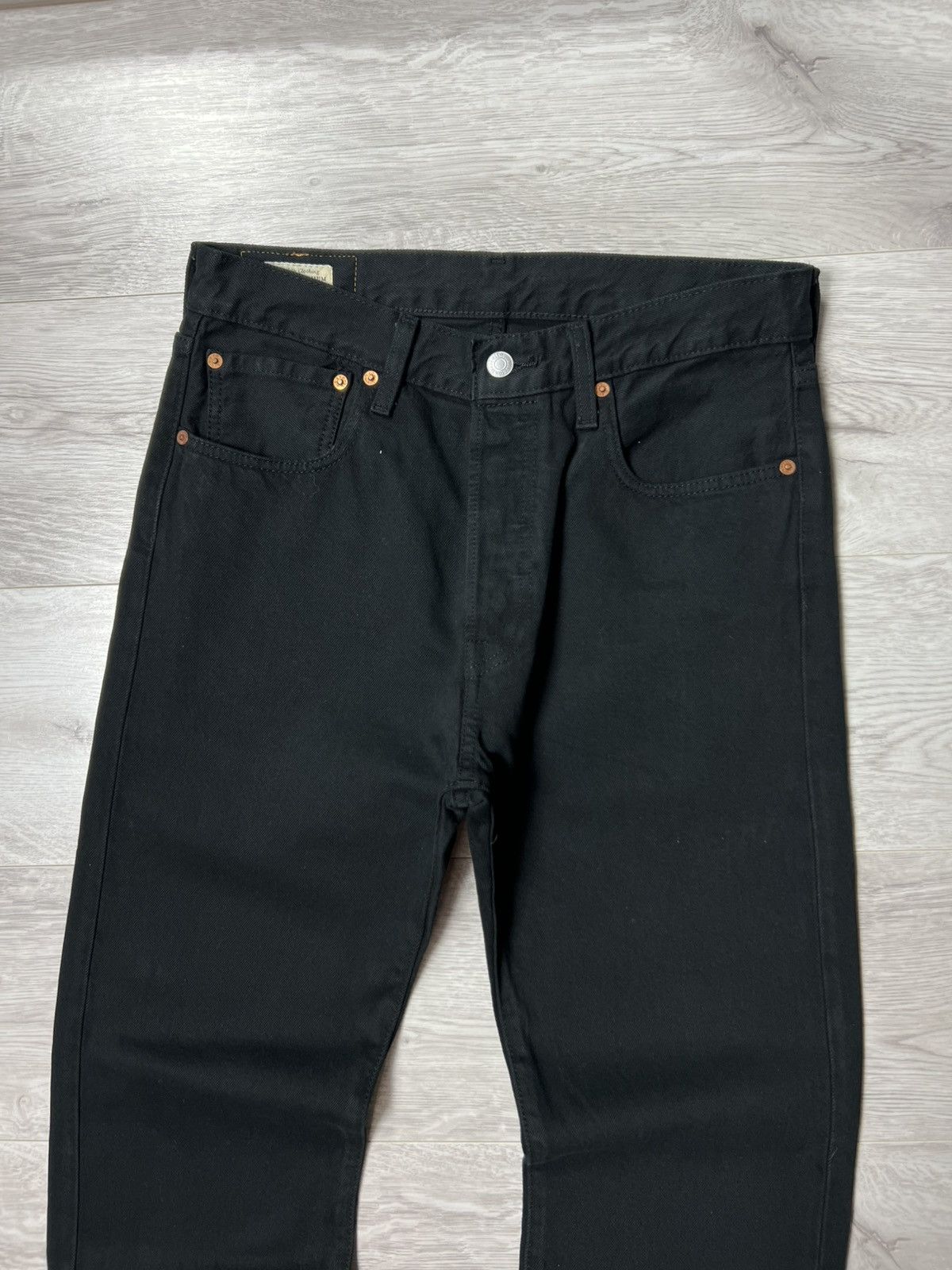 Levi's Levis Premium 501 Big E Black Denim Pants Men’s Jeans Size US 31 - 7 Thumbnail