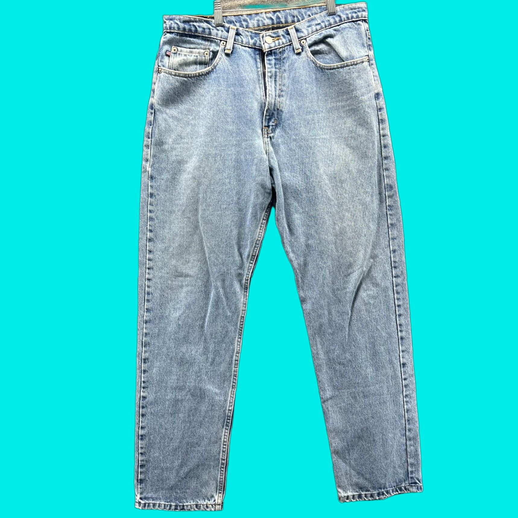 Polo Ralph Lauren VINTAGE Polo Ralph Lauren Jeans Mens 34x32 Blue Relaxed Straight Denim 5-Pocket Logo 100% Cotton RL Polo Jeans Company Mens Blue Jeans Size US S / EU 44-46 / 1 - 1 Thumbnail