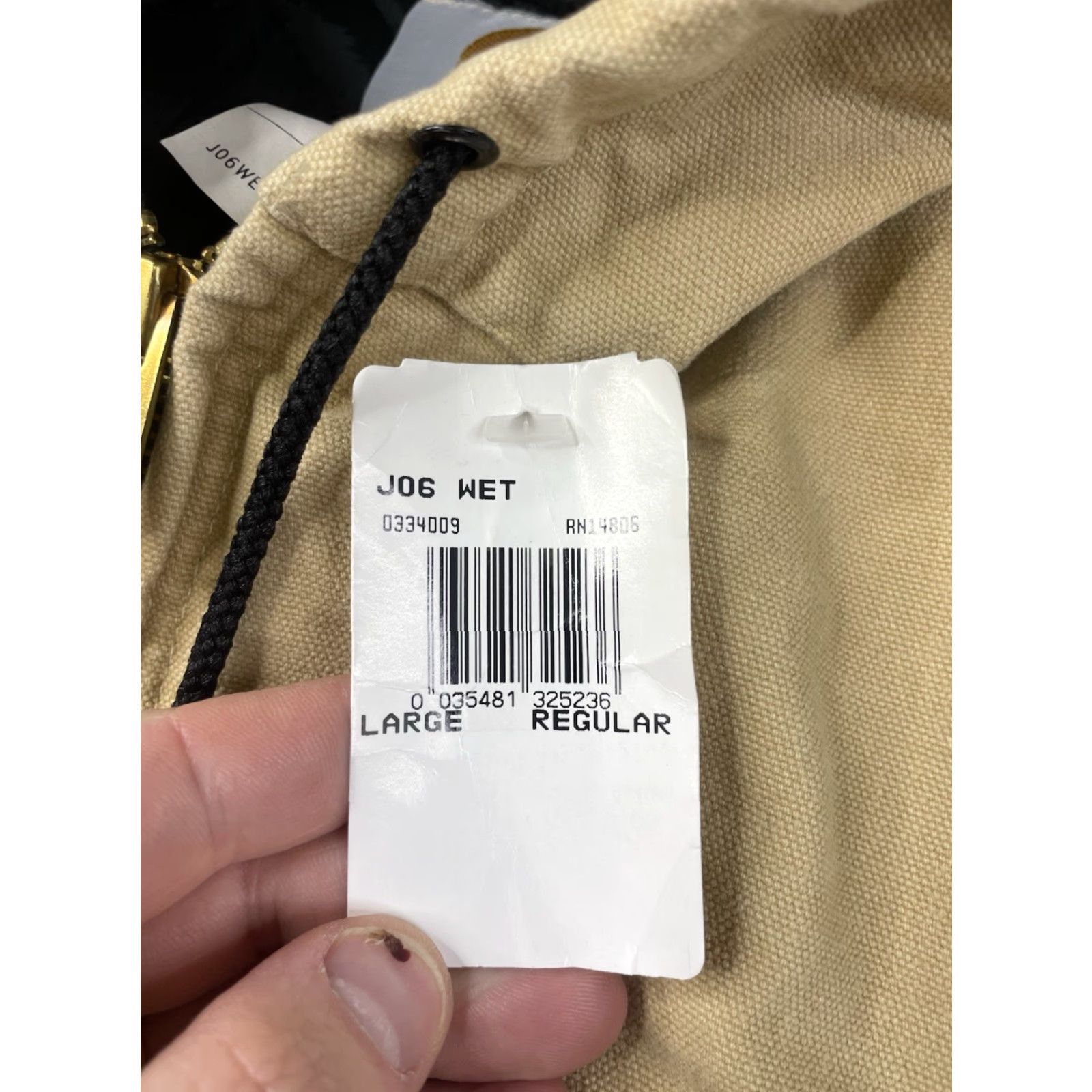 Carhartt VINTAGE NWT Carhartt J06 WET Hooded Canvas Work Jacket L Tan Men Size US L / EU 52-54 / 3 - 3 Thumbnail