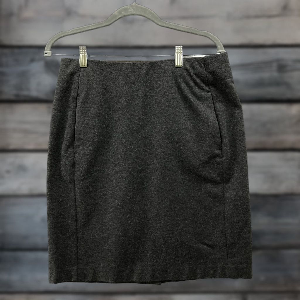 J. Jill J. Jill Skirt Womens S Gray Ponte Pencil Pull On Career Workwear Size 28" / US 6 / IT 42 - 1 Thumbnail
