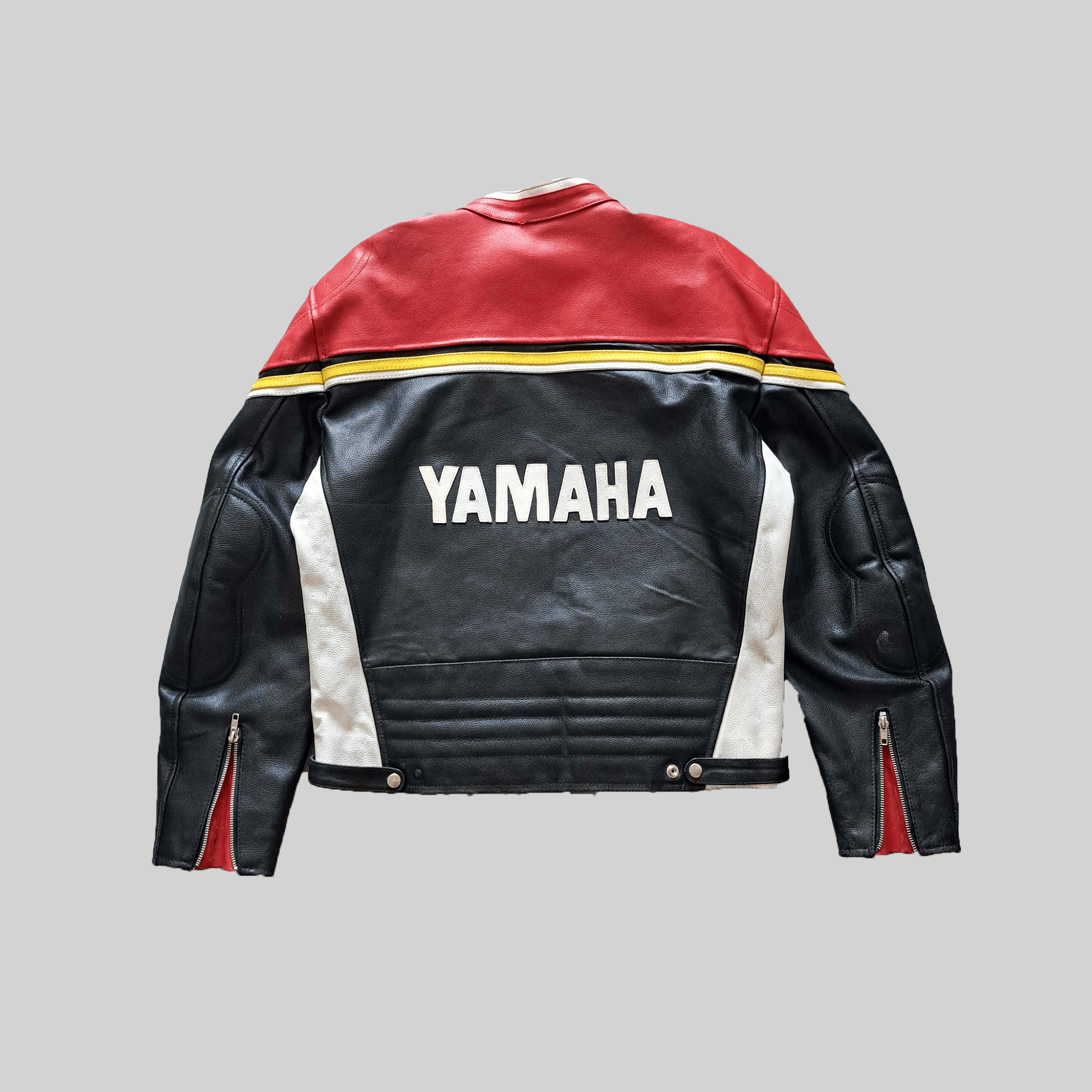 Yamaha 🖤 Yamaha❤️ Leather Jacket 90s Motorcycle Jacket Size US M / EU 48-50 / 2 - 2 Thumbnail