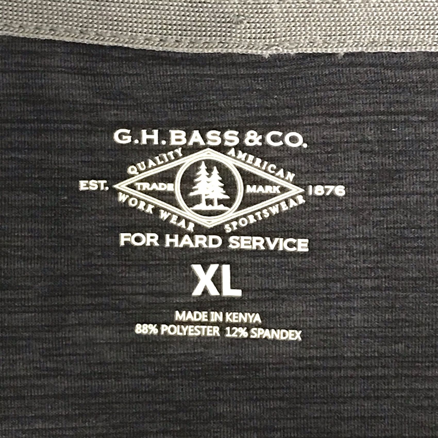 Vintage G.H. Bass & Co. Men Sweatshirt 1/4 Zip Heather Black XL Pullover Comfort Outdoor Moisture Wicking UPF 15 Lightweight Mock Neck Regu Size US XL / EU 56 / 4 - 2 Thumbnail