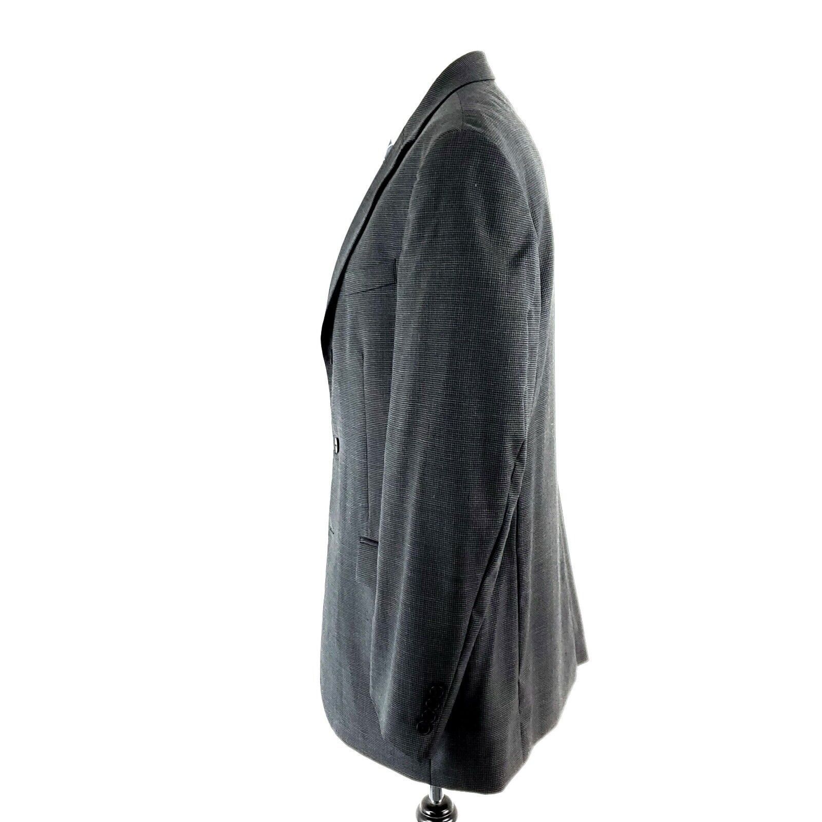 Oscar De La Renta Oscar De la Renta Profile Wool 3 Button Suit Jacket 44L Blac Size 44L - 4 Thumbnail