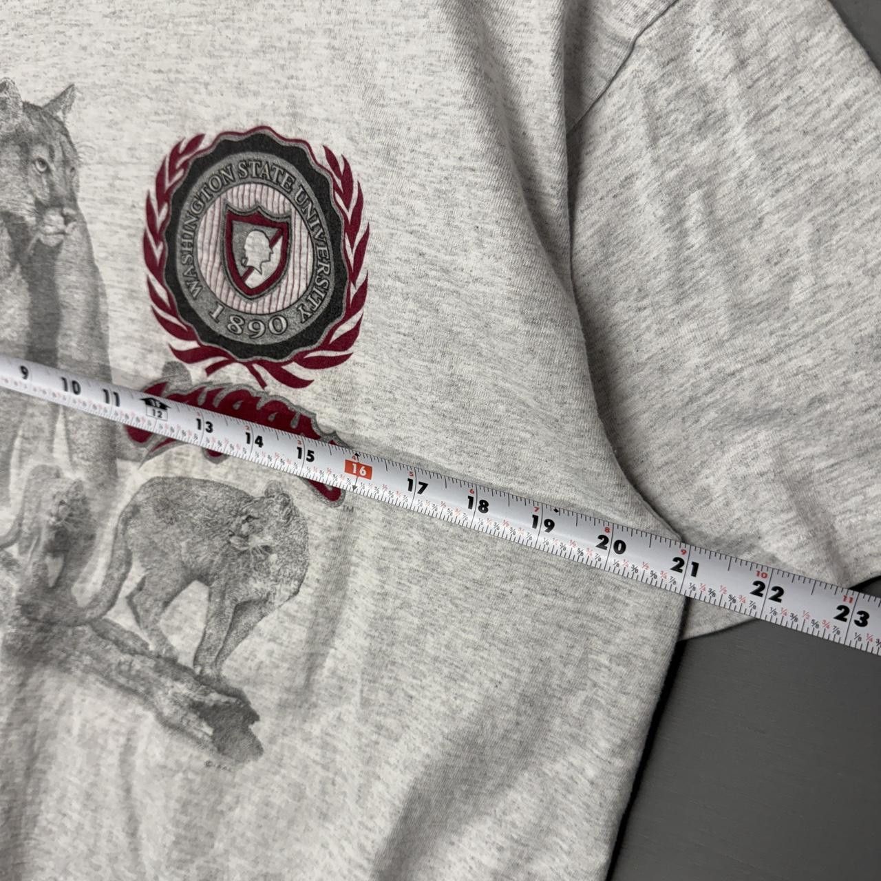Vintage Washington State University Cougars Grey 90s Tee Shirt Large Size US L / EU 52-54 / 3 - 6 Thumbnail