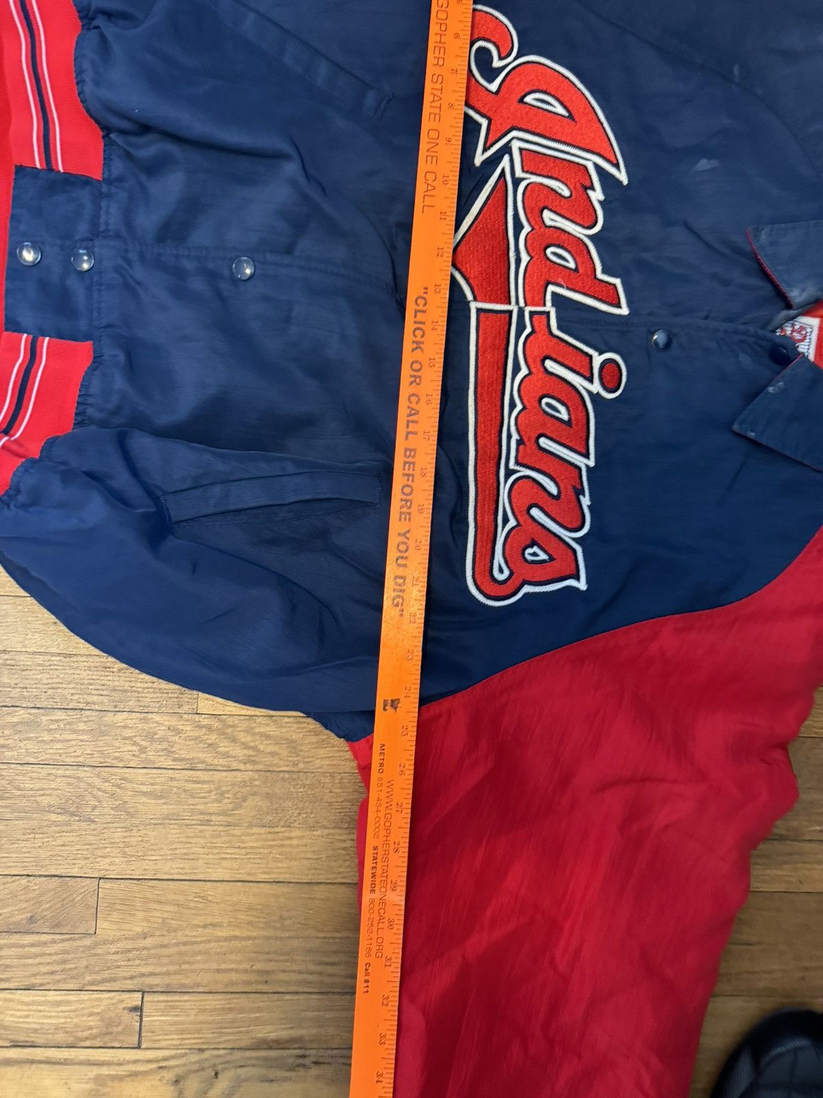 Starter × Vintage Vintage Cleveland Indians Diamond Collection Starter Jacket Size US XL / EU 56 / 4 - 9 Thumbnail