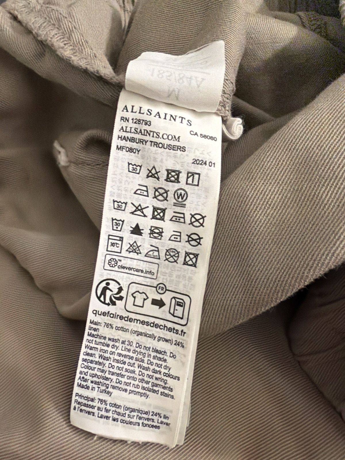 Allsaints AllSaints Hanbury Trousers Medium Size US 32 / EU 48 - 7 Thumbnail