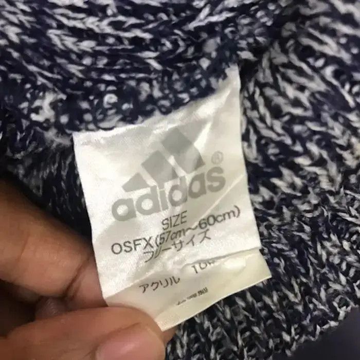 Adidas × Vintage Adidas Small Logo Beanie Hat Size ONE SIZE - 5 Thumbnail