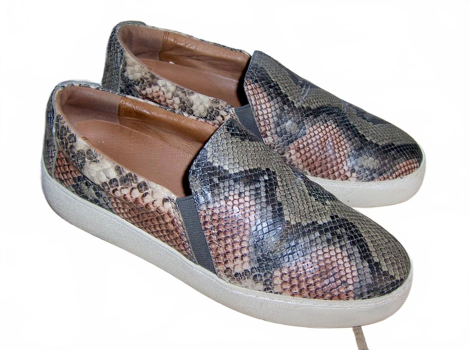 Frye Frye Webster Snake Print Leather Slip On Sneakers Wms 6.5US Size US 6.5 / IT 36.5 - 3 Thumbnail