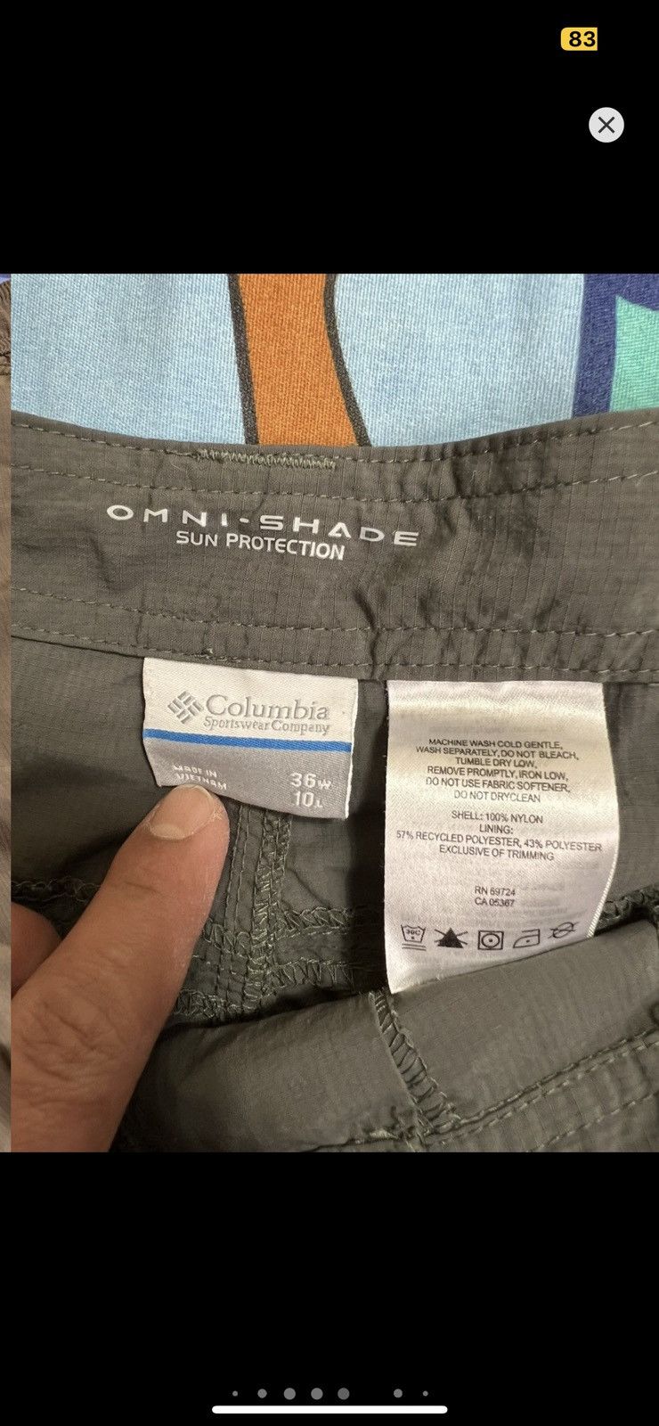 Columbia ***FINAL DROP***RARR COLUMBIA PACKABLE TREK SHORT 36 Size US 36 / EU 52 - 8 Thumbnail