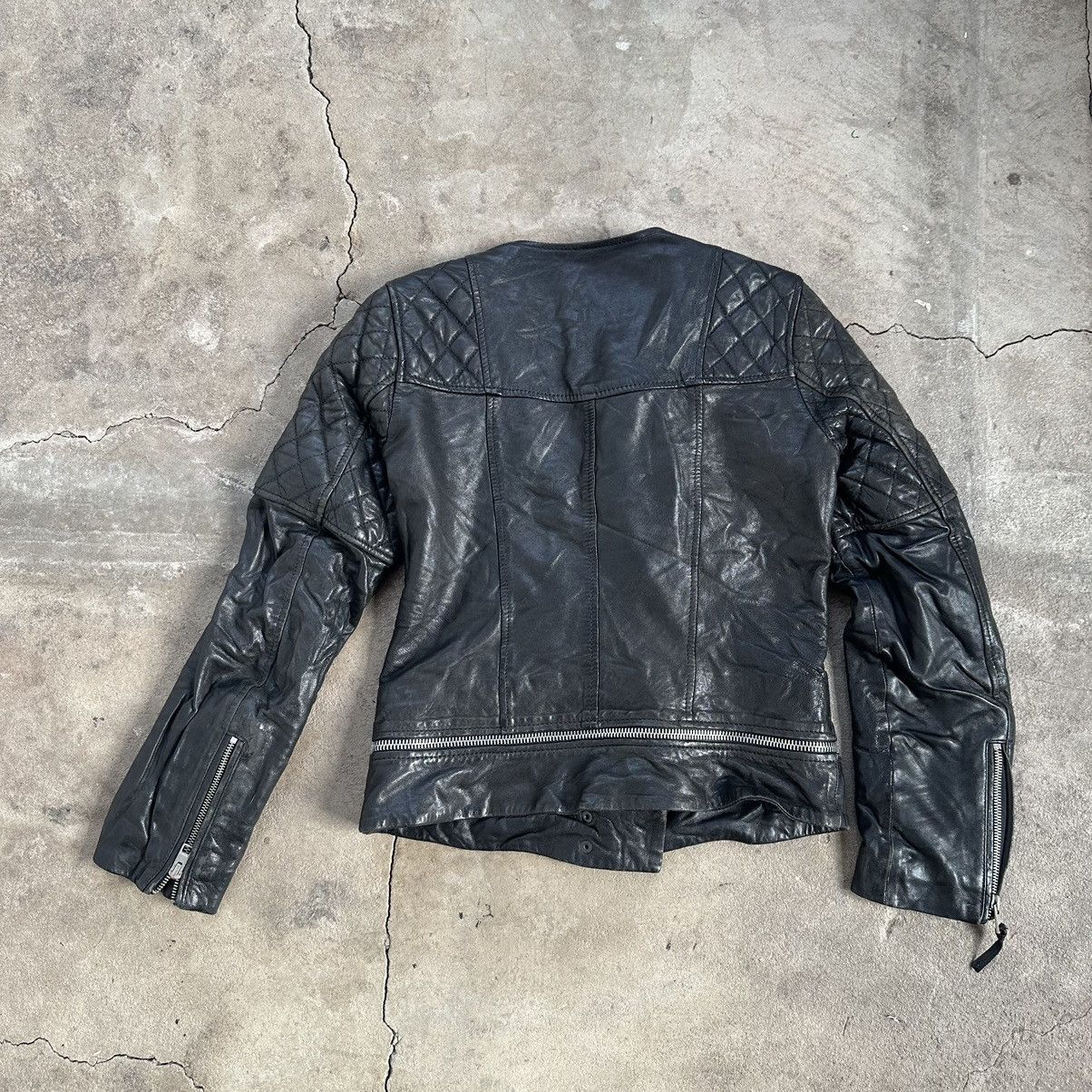 Allsaints Vintage AllSaints Leather Jacket Biker very Rare Women Size S / US 4 / IT 40 - 5 Thumbnail