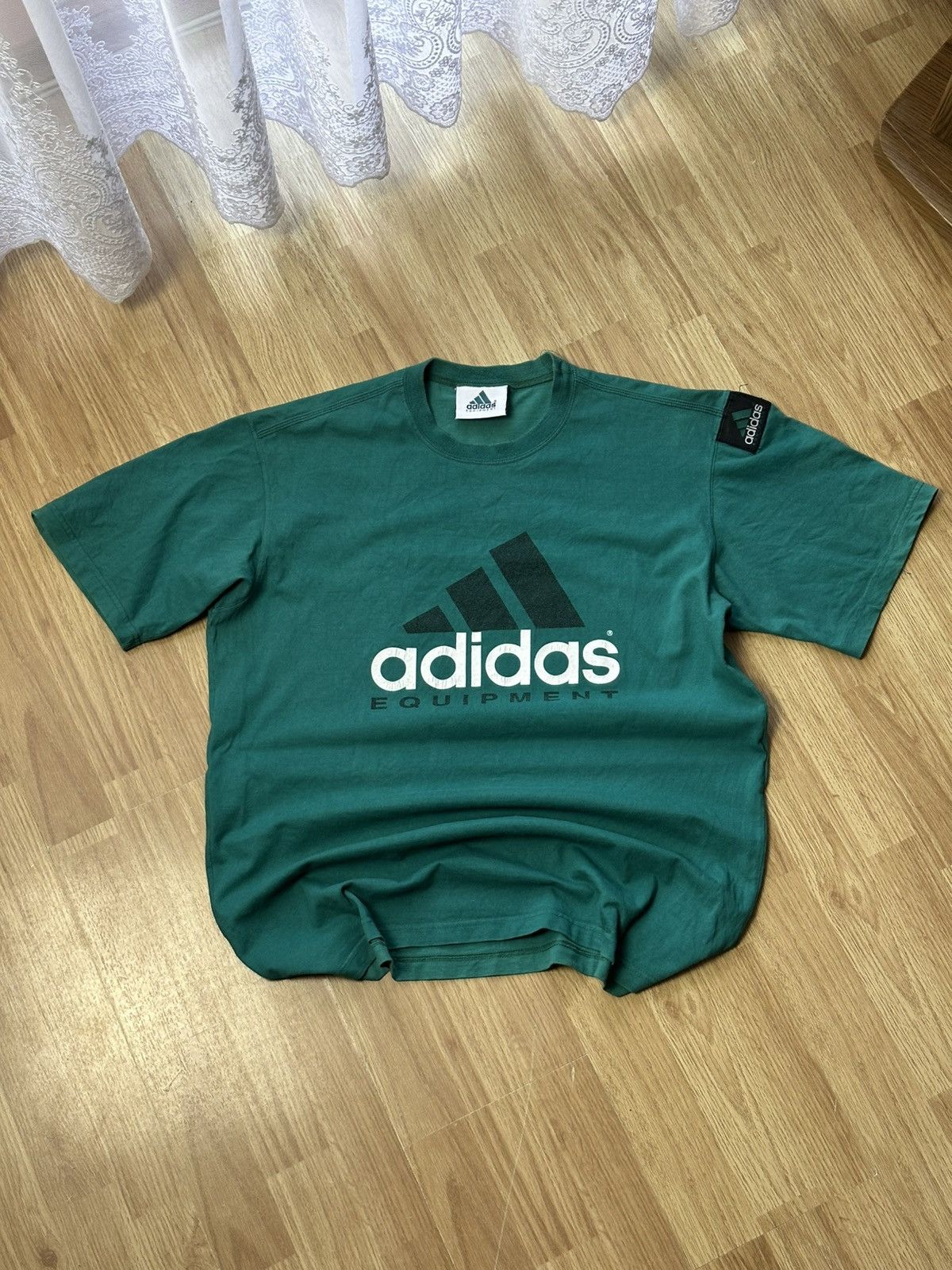 Adidas 🔥 Vintage Adidas Equipment 90s Tee Rare Embroidered Shirt Size US L / EU 52-54 / 3 - 1 Thumbnail