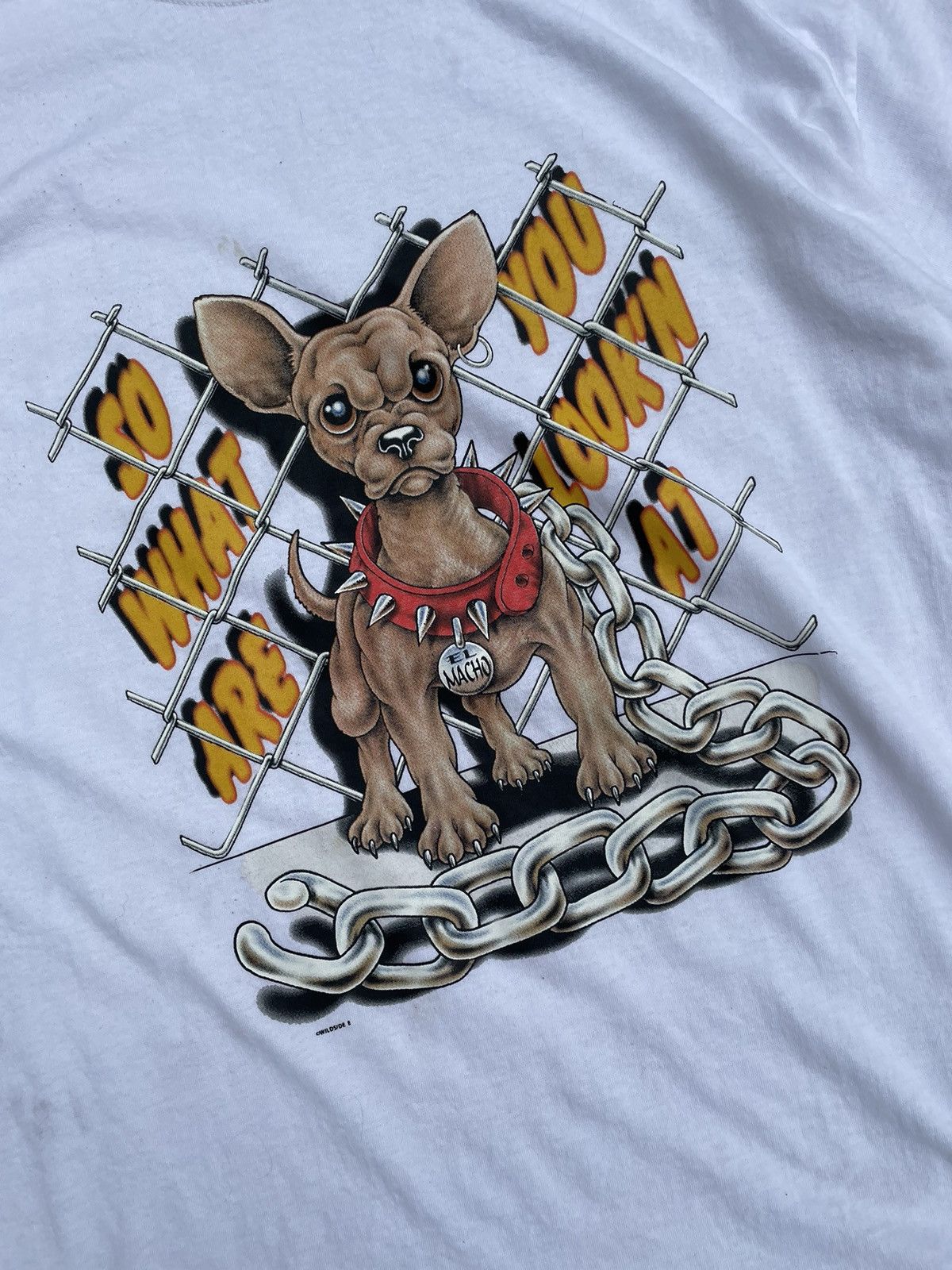 Vintage y2k 90s chihuahua funny shirt dog xl Size US XL / EU 56 / 4 - 2 Thumbnail