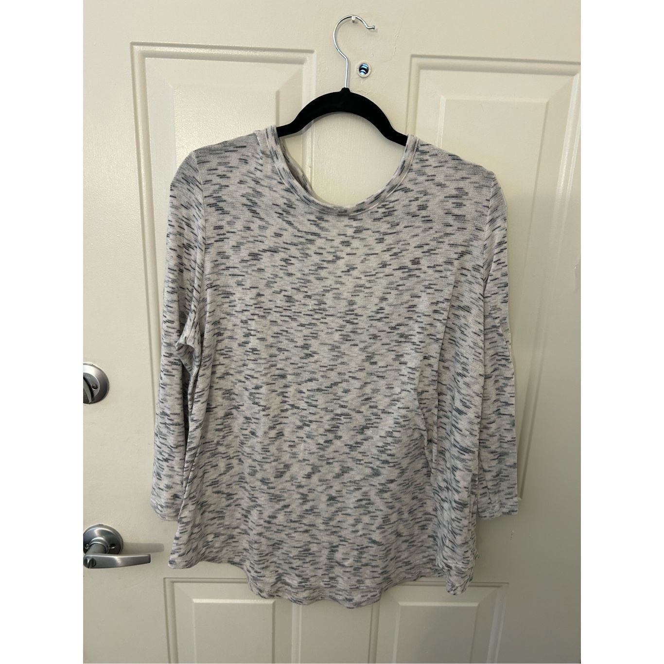 Loft LOFT Grey Sweatshirt Low Back Long Sleeves Light Stretchy Co Size XL / US 12-14 / IT 48-50 - 6 Thumbnail