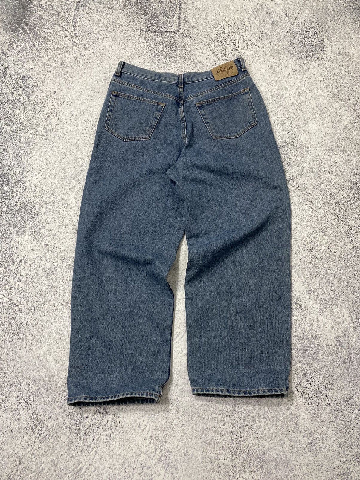 Gap Vintage GAP Jeans Wide Leg Baggy Denim Jeans 33x30 Size US 33 - 4 Thumbnail