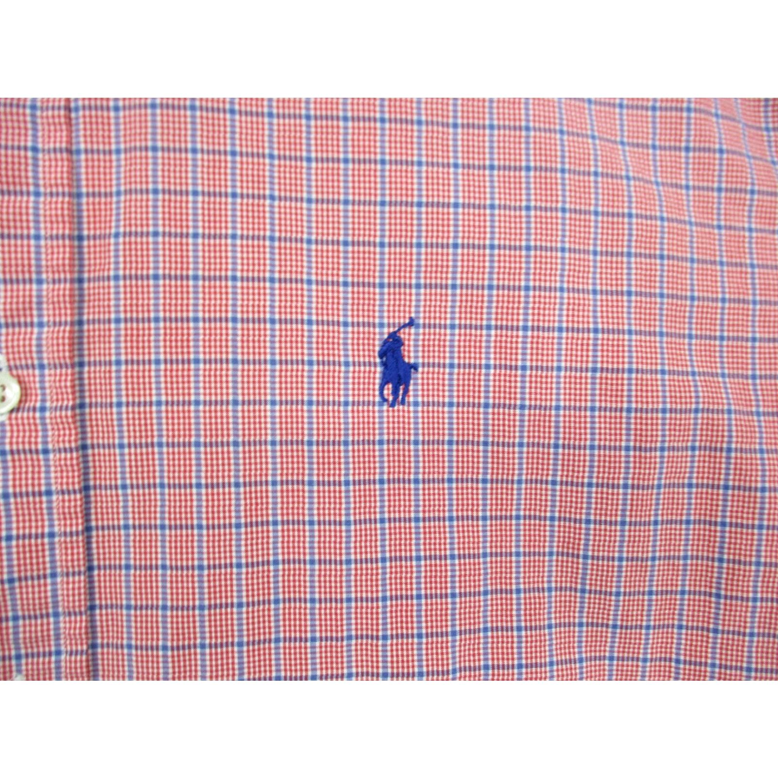 Ralph Lauren Ralph Lauren Blake Shirt Medium Men Red Plaid Two Ply Cotton Blue Pony Shirt Button-Up Chest 50 in Regular Mens Size US M / EU 48-50 / 2 - 2 Thumbnail