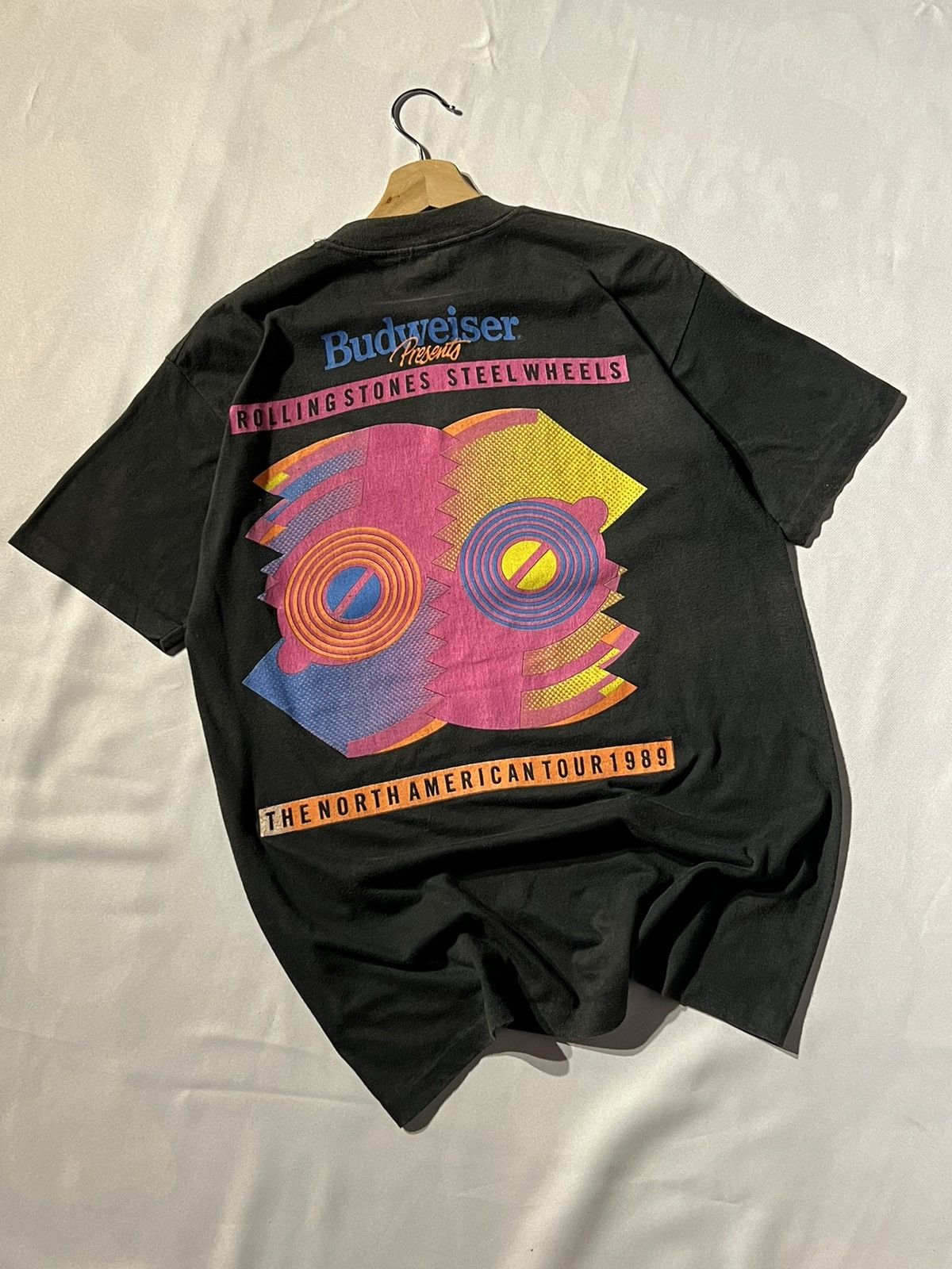 Band Tees × The Rolling Stones × Vintage THE ROLLING STONE VINTAGE, THE NORTH AMERICAN TOUR 89 Size US M / EU 48-50 / 2 - 6 Thumbnail